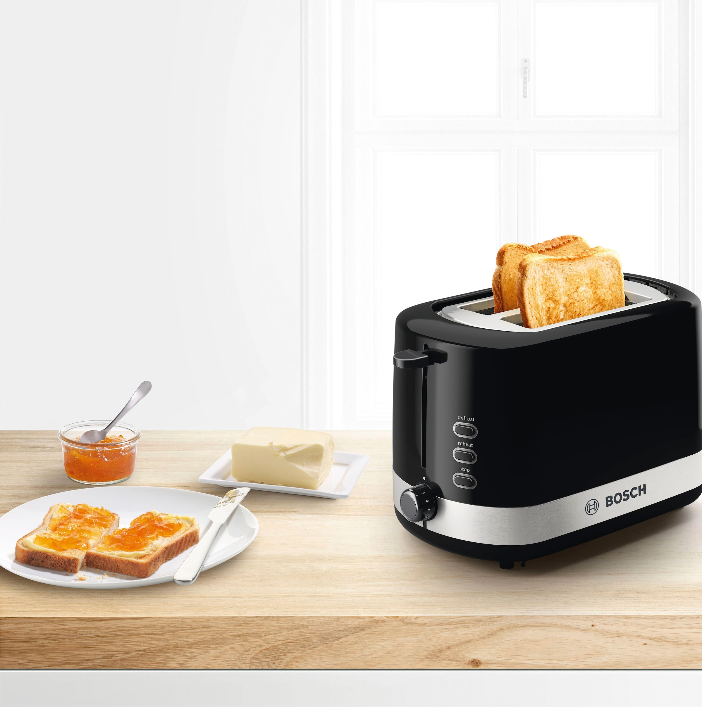 BOSCH Toaster »TAT6A513«, 2 Schlitze, für 2 Scheiben, 800 W | BAUR | Langschlitztoaster