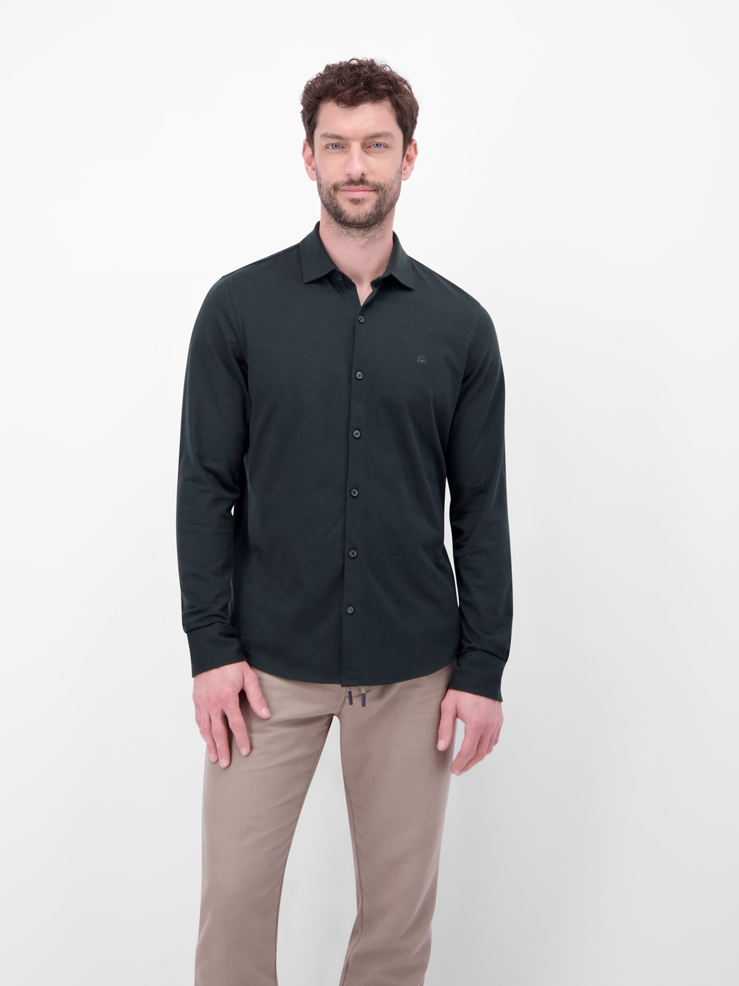 LERROS Langarmhemd "Langarmhemd in Jerseyqualität" günstig online kaufen