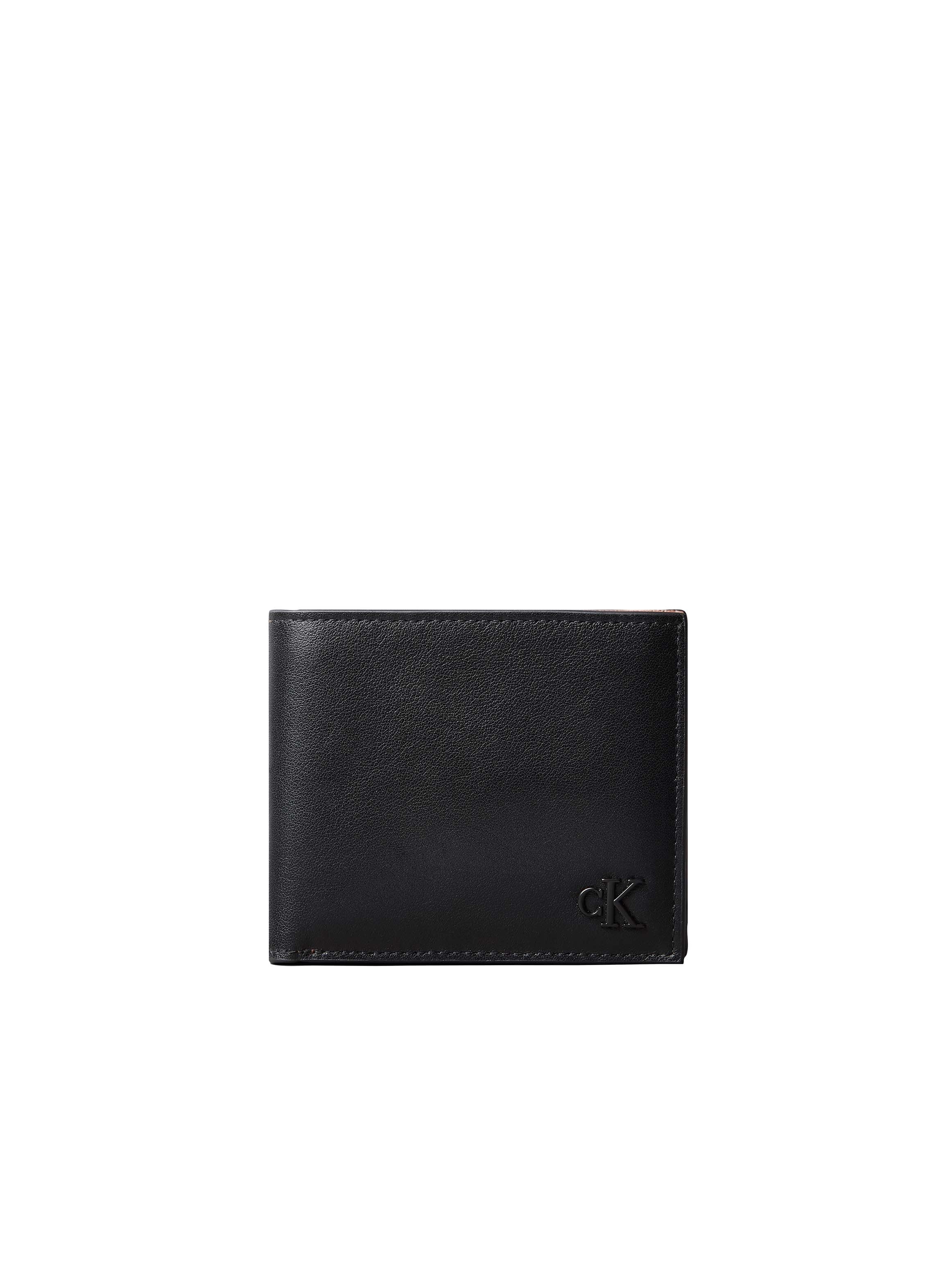 Calvin Klein Geldbörse "BOLD CK SUEDE BILLFOLD W/ COIN" Geldbeutel, Money Pocket, Portemonnaie mit CK-Logo