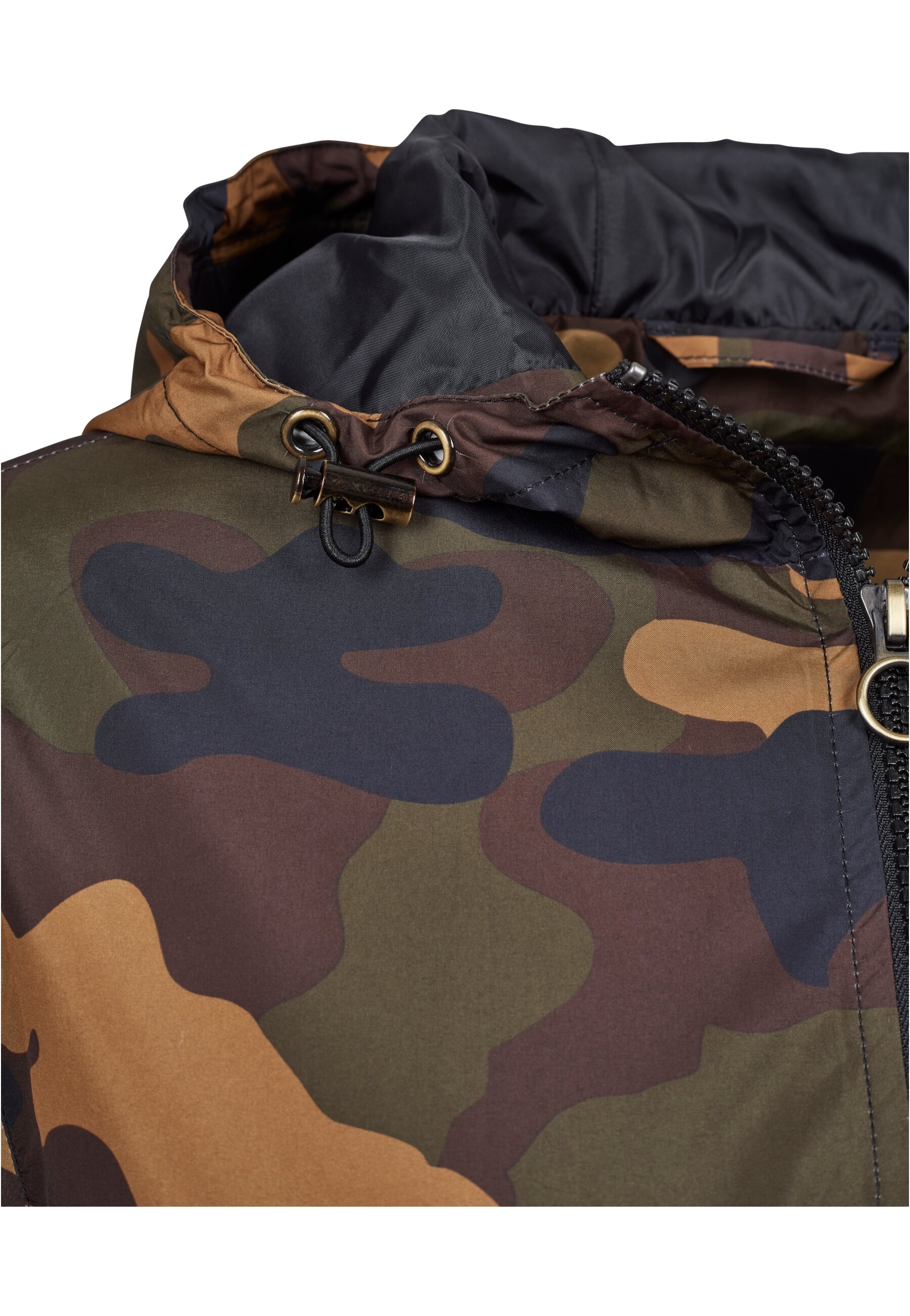 URBAN CLASSICS Windbreaker »Urban Classics Damen Ladies Camo Pull Over Jacket«, (1 St.), mit Kapuze