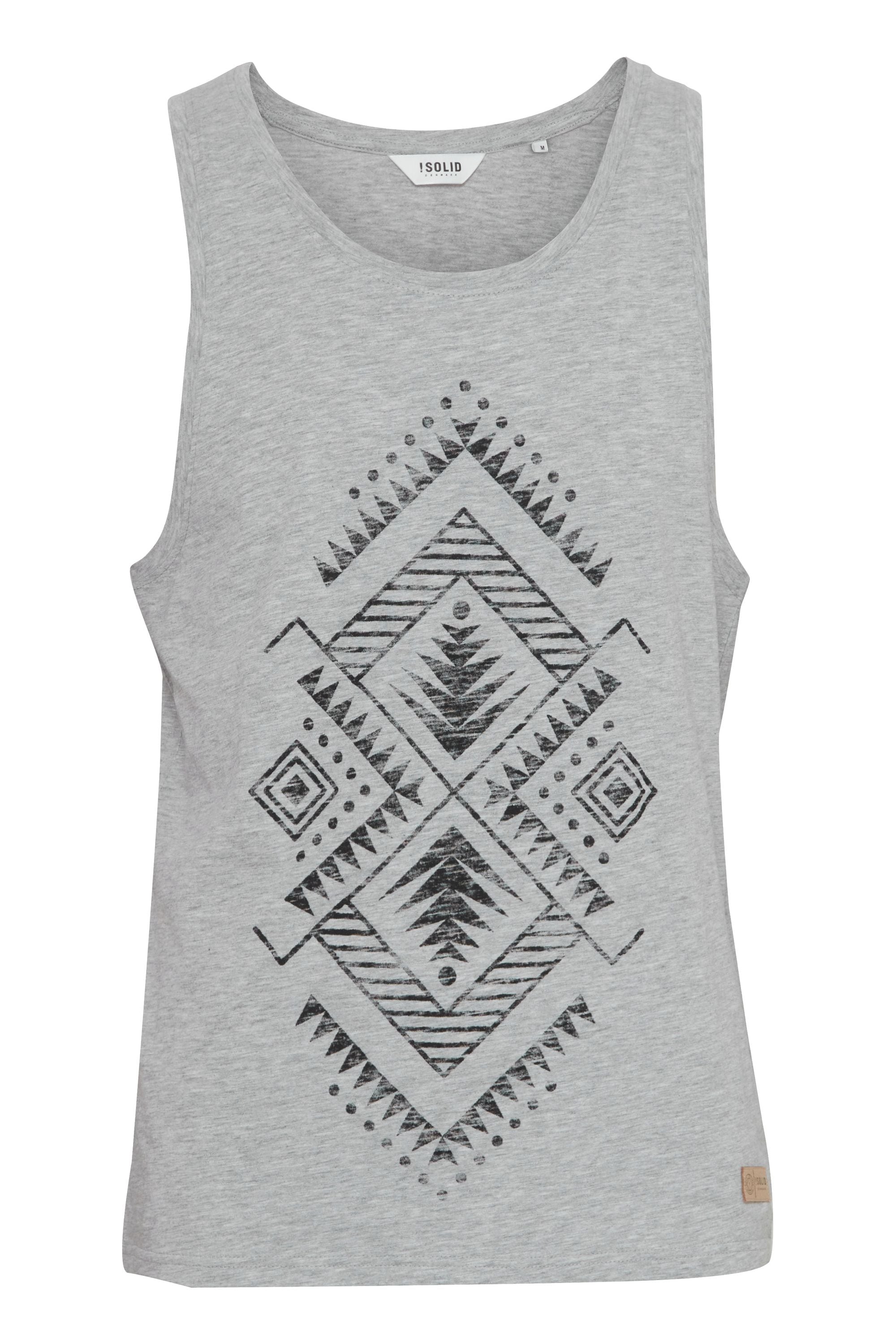 SOLID Herren Longtop "Tanktop SDIsaak", grau, Gr. XXL, Obermaterial: 100% Baumwolle CO., Tops
