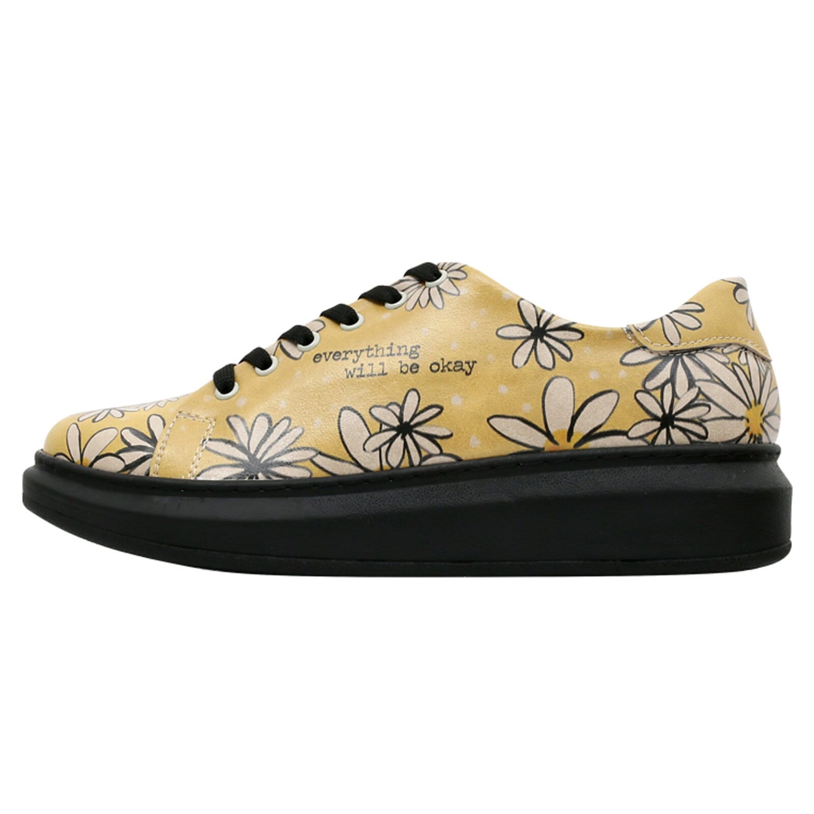 DOGO 1100000002199 "Myra Low-Top Sneaker Birds Chirping Damen Sneaker, Myra Low-Top" Handgefertigt