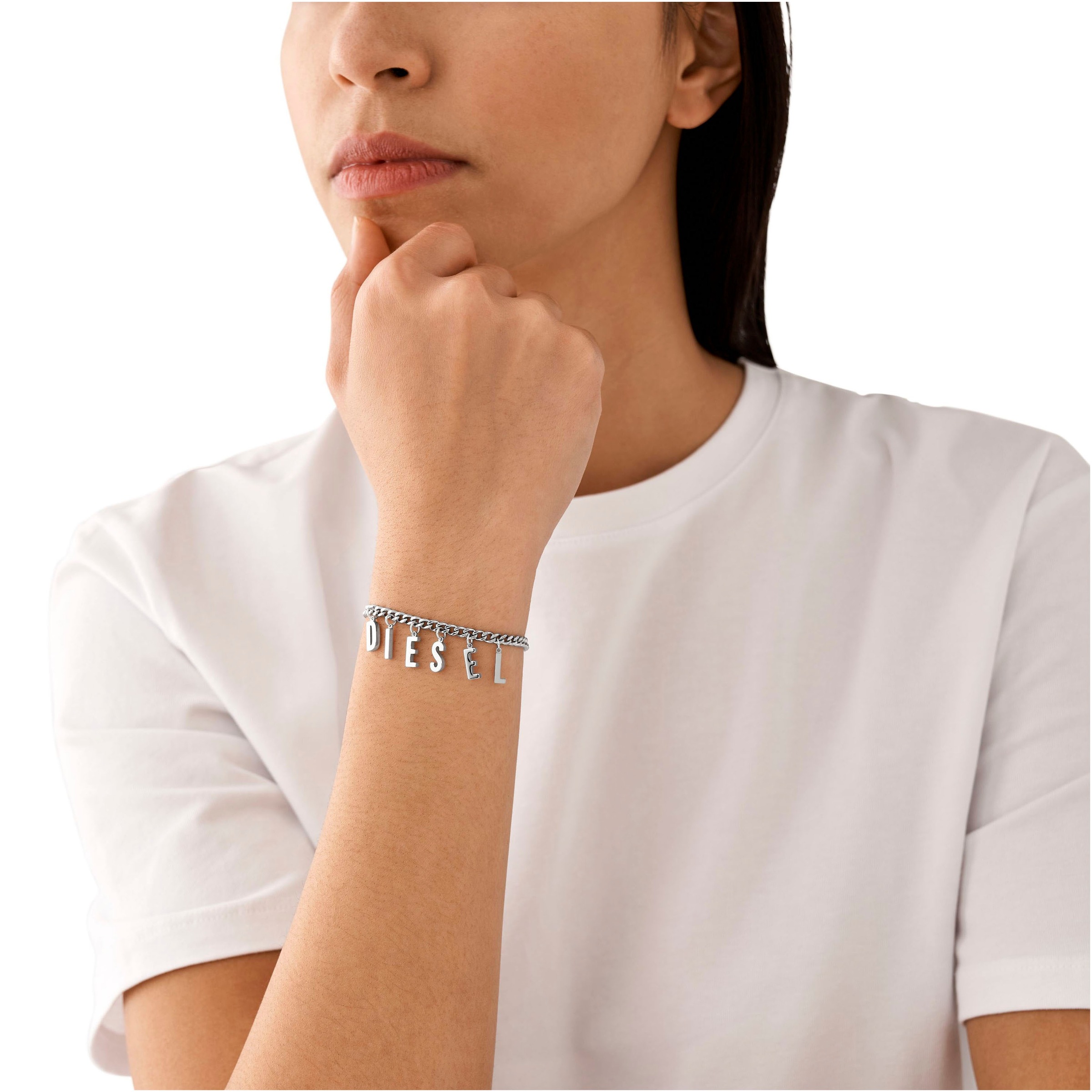 Diesel Armband »STEEL, DX1493040«
