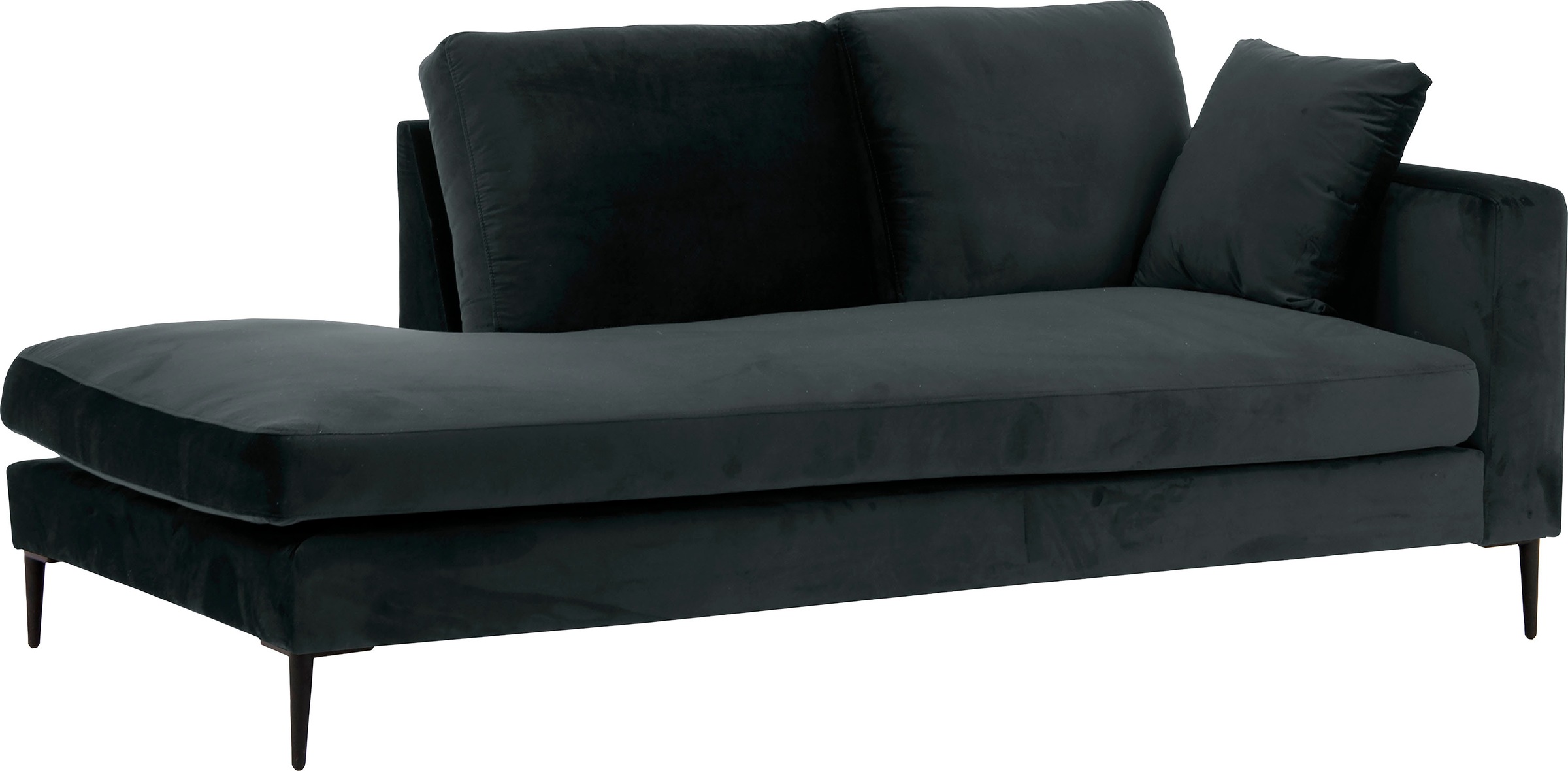 Home affaire Recamiere "Cozy Chaiselongue, Maße B/T/H: 195/97/80 cm" mit lo günstig online kaufen