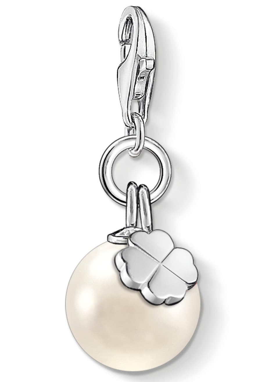 THOMAS SABO Charm-Einhänger »Perle su Kleeblatt 14...
