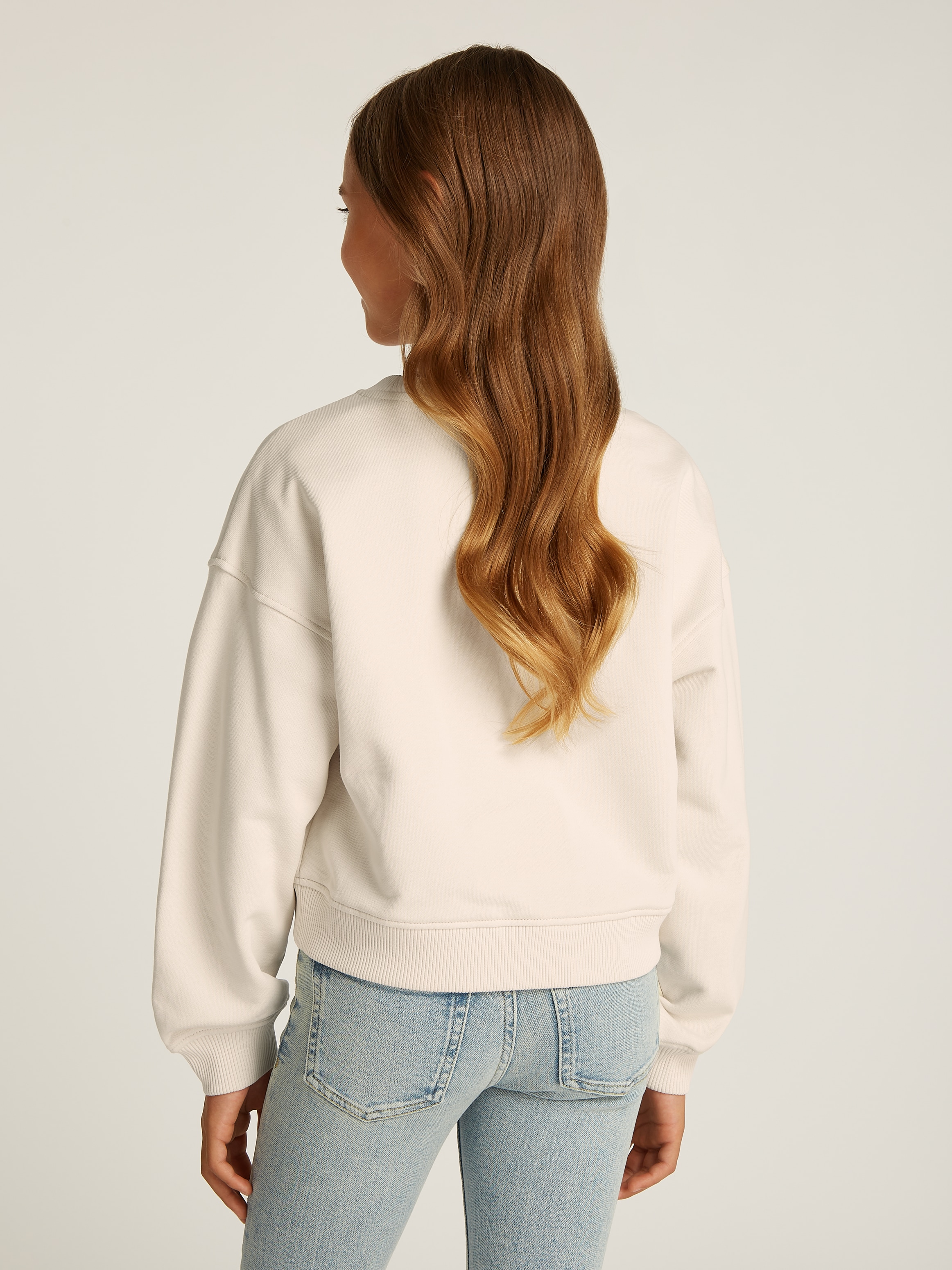 Calvin Klein Jeans Sweatshirt »GLITTER MONOLOGO CN SWEATSHIRT«, für Kinder bis 16 Jahre mit Logoschriftzug