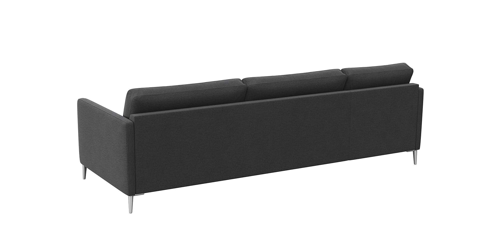 FLEXLUX Ecksofa »Fiore, L-Form, bequem und komfortabel durch hochwertigem Sitzaufbau«, schmale Armlehnen, Kaltschaum, Füße Alu