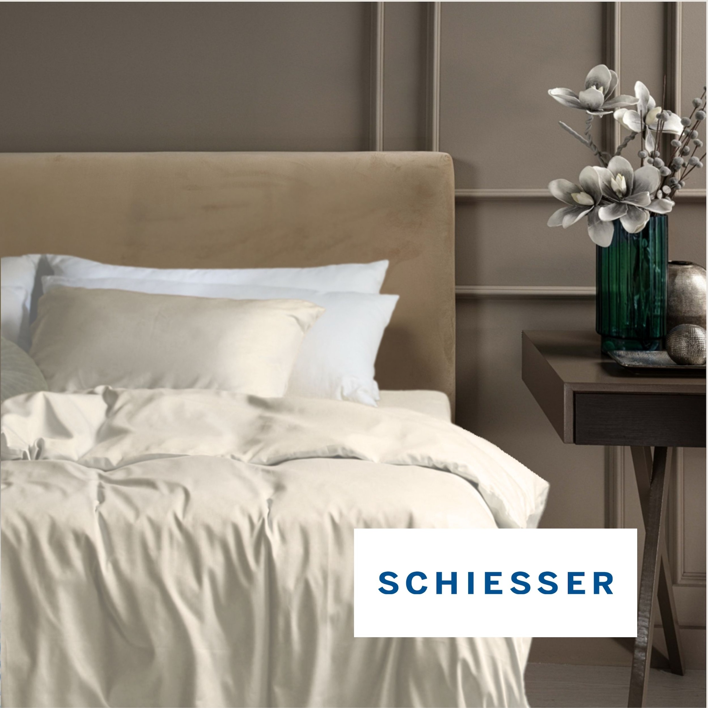 Schiesser Bettwäsche »Ella seidenmattes Bettwäscheset aus feinstem Baumwollsatin« 2 Stk. OEKO-TEX® MADE IN GREEN