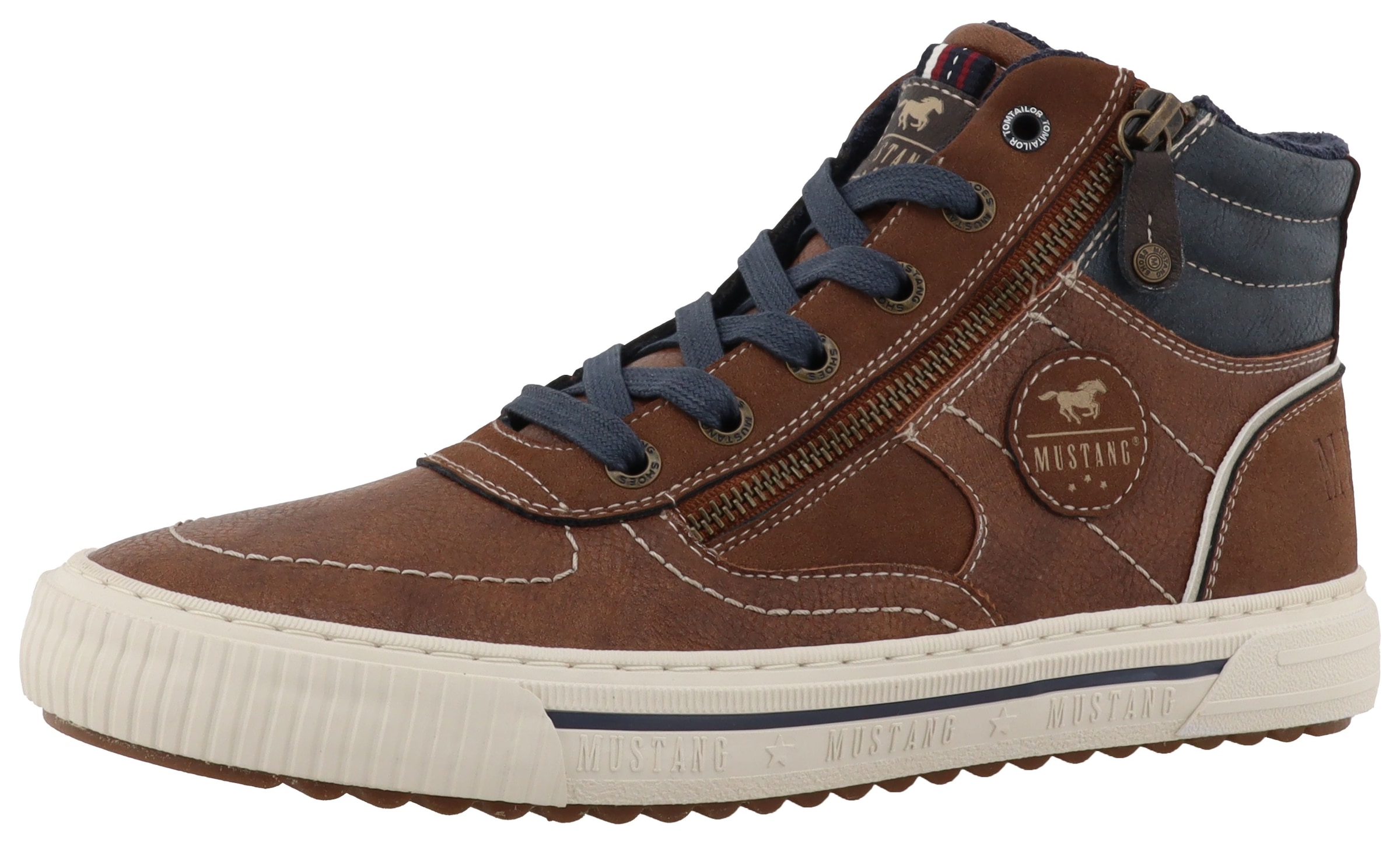 Mustang Shoes Sneaker "Masha" High Top Sneaker, Schnürboots mit Reißverschl günstig online kaufen