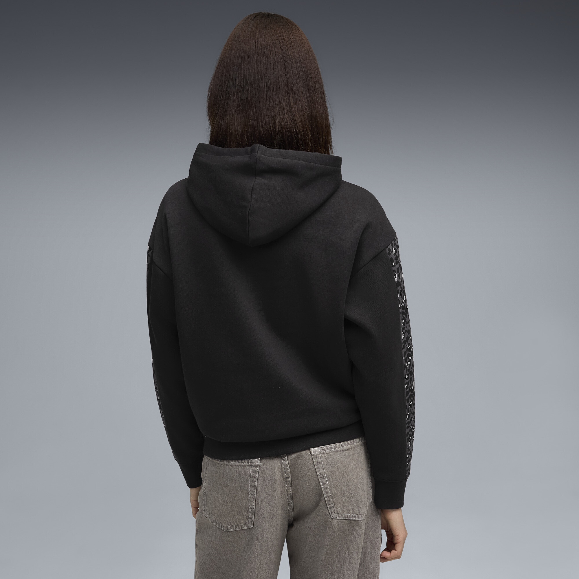 PUMA Hoodie »Essentials Comfort Hoodie mit Animal-Print Damen«