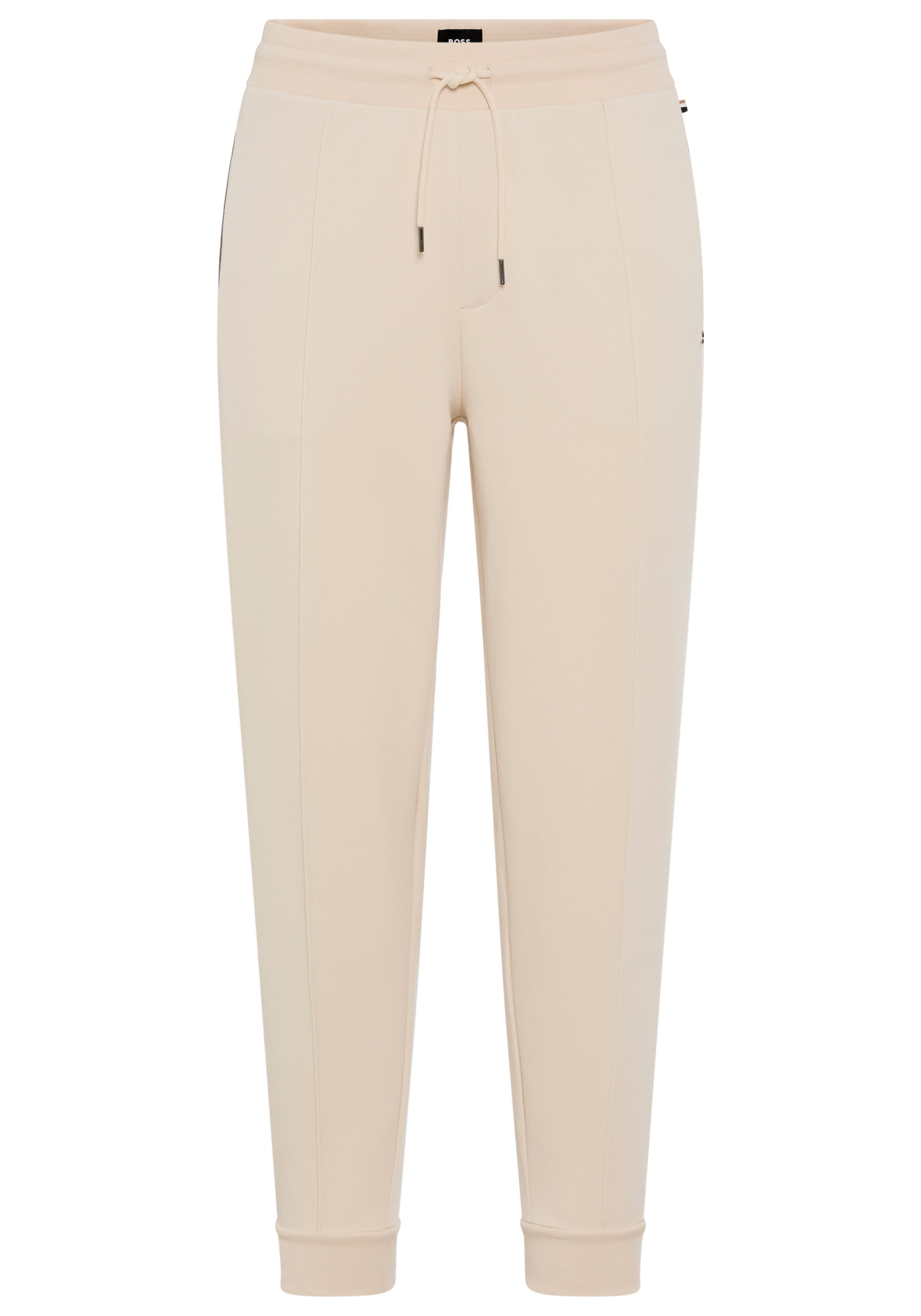 BOSS Jogginghose "Sense" aus Baumwoll-Mix mit kontrastierenden Einfassungen günstig online kaufen