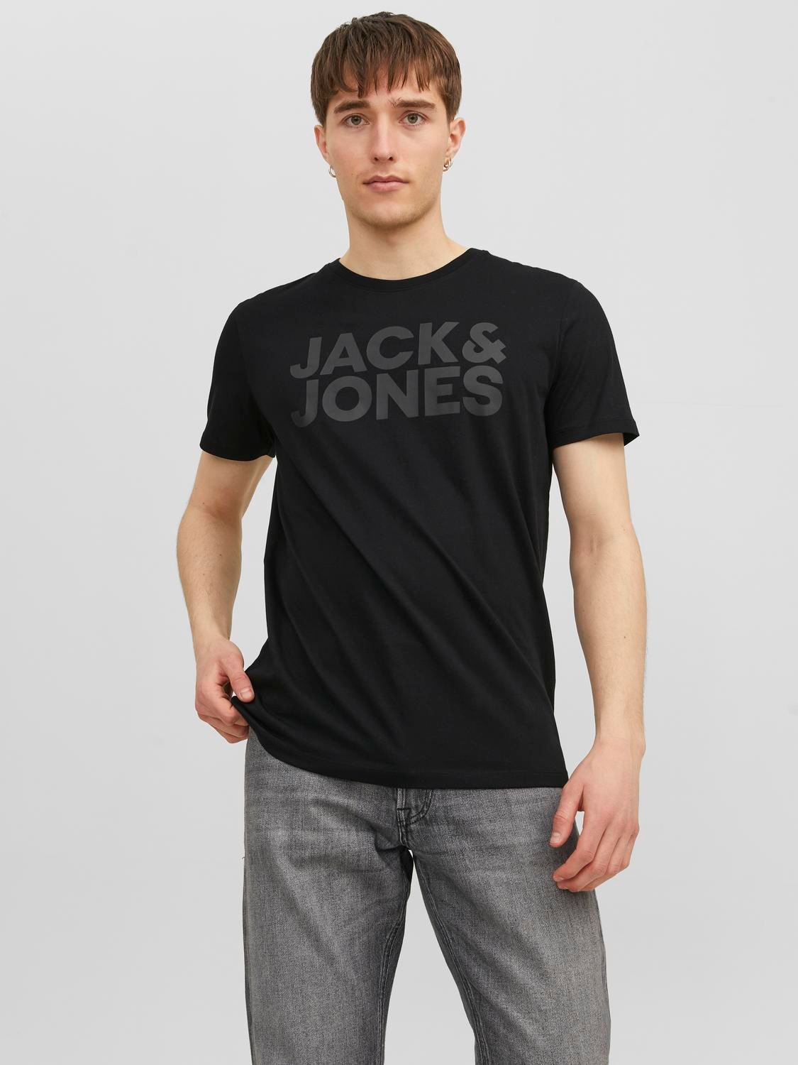 Jack & Jones Rundhalsshirt "JJECORP LOGO TEE SS", mit Logo Print günstig online kaufen