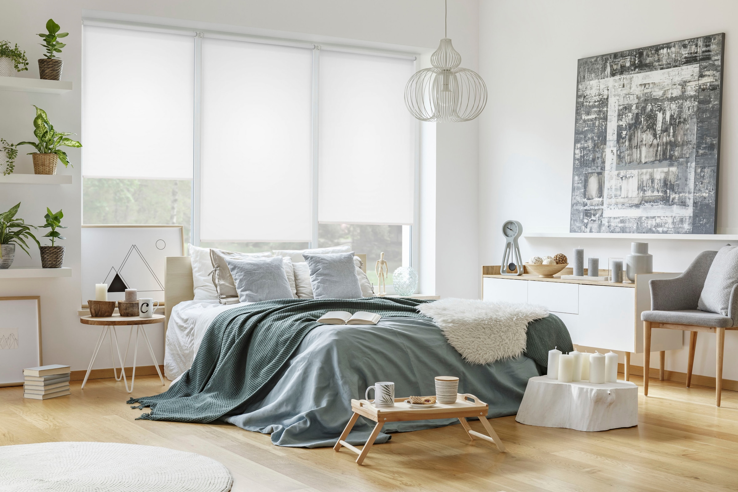 Gardinia Exklusiv Rollo »EasyFix«, blickdicht, Sichtschutz, mit Bohren/ohne Bohren, freihängend, Schraubmontage möglich