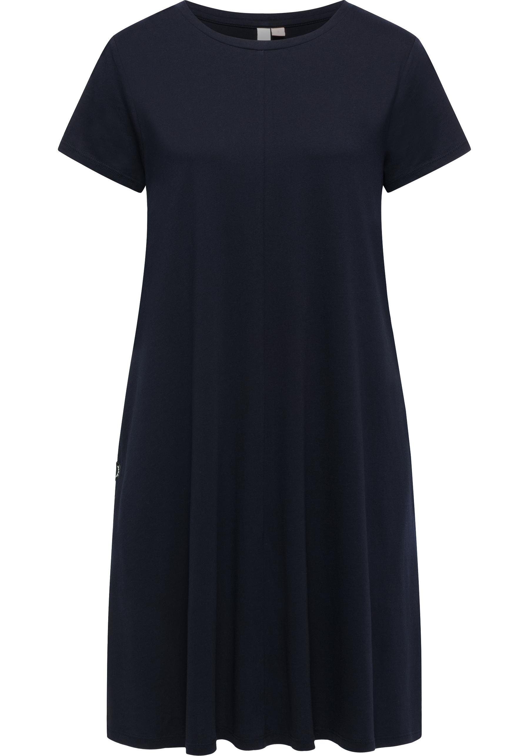 RAGWEAR Damen Shirtkleid "Chickie"navy, Basic, Gr. S, Material: 50% Baumwolle, 50% Modal, Kleider, Leichtes Damen Sommerkleid