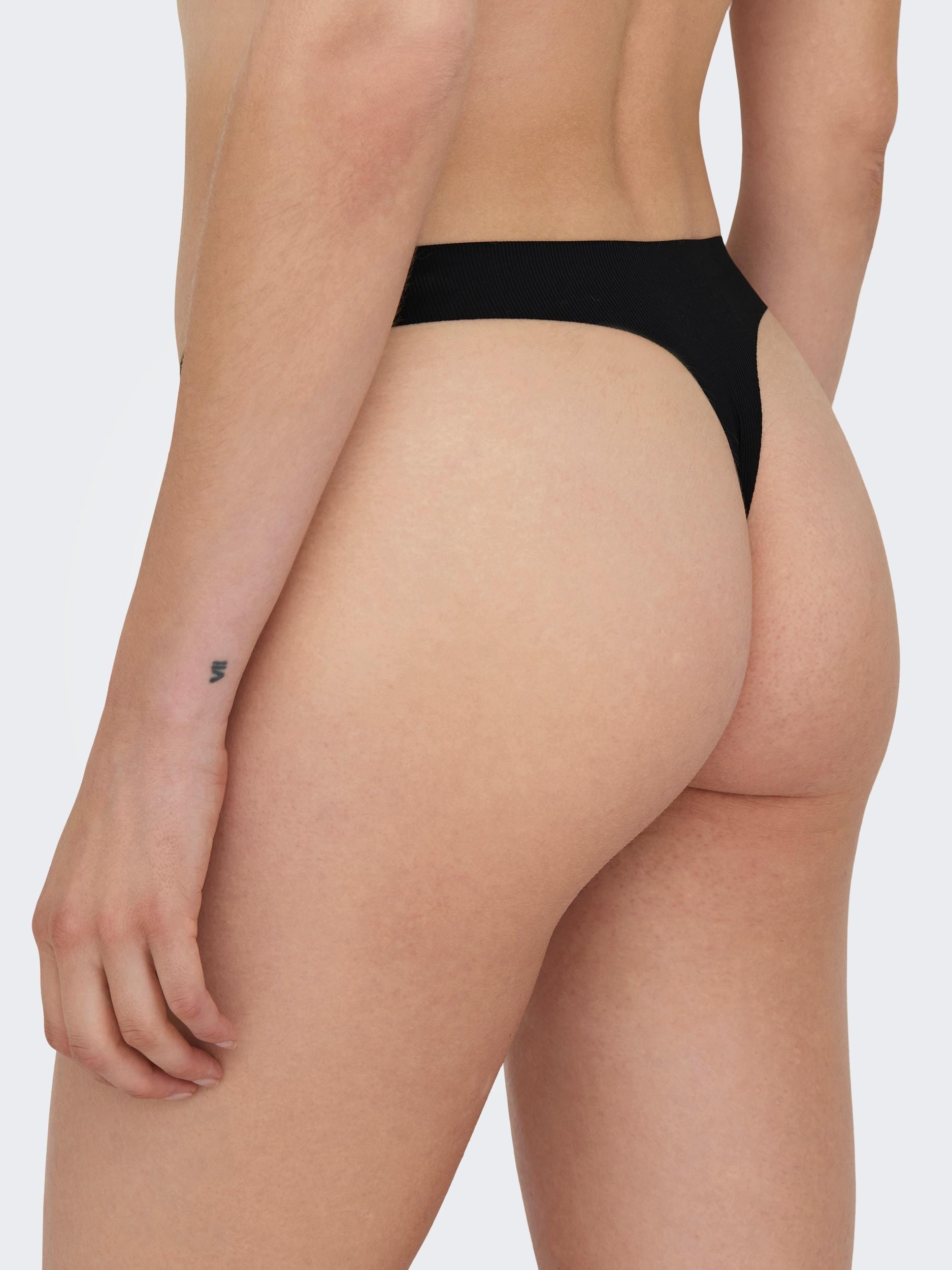 ONLY String »ONLTRACY INVISIBLE 3-PACK RIB THONG«, (Set, 3 St.) bestellen |  BAUR