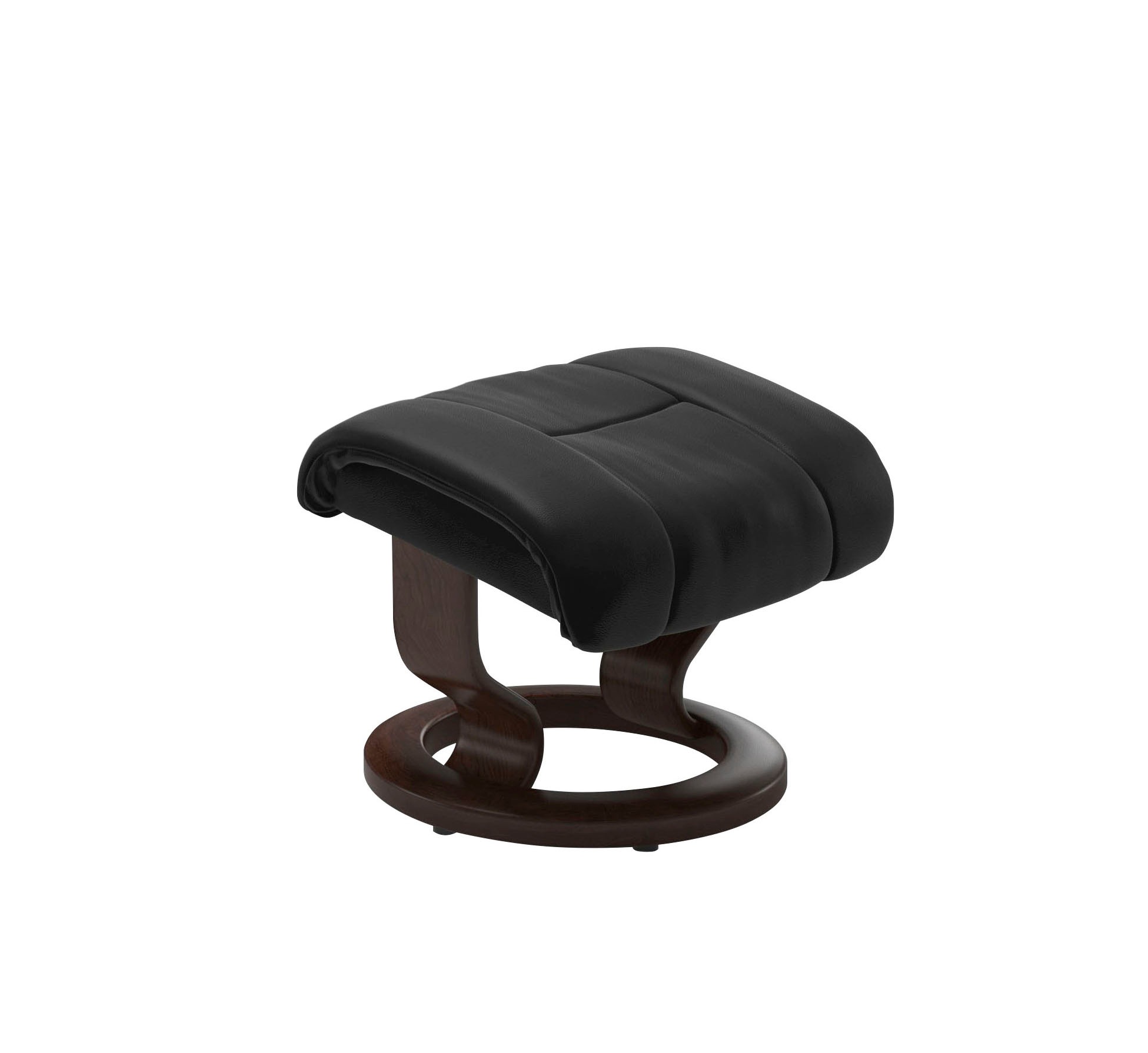 Stressless® Relaxsessel »Reno«, (Set, Relaxsessel mit Hocker), mit Hocker, mit Classic Base, Größe S, M & L, Gestell Braun
