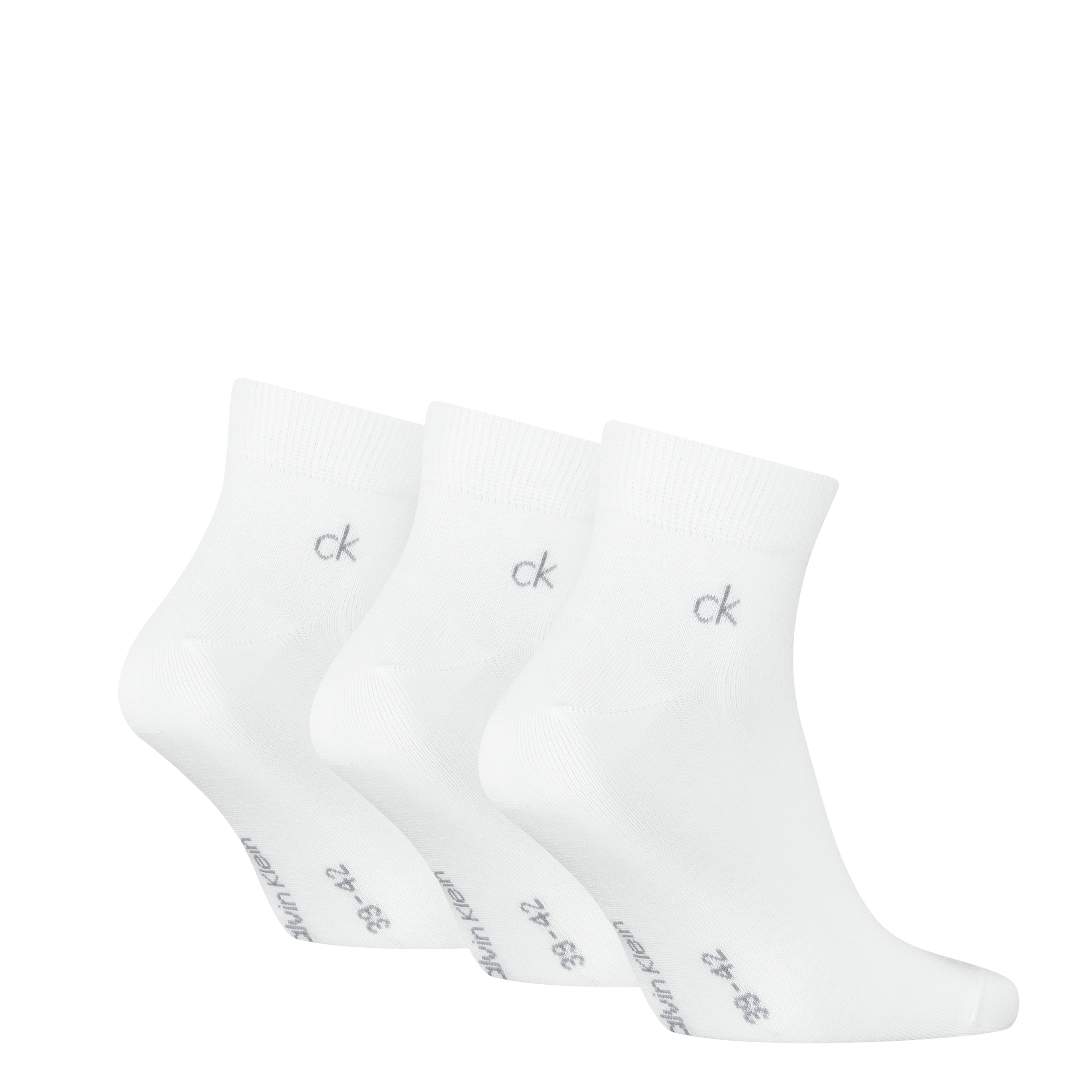 Calvin Klein Kurzsocken "CK MEN QUARTER" 3 Paar, Rippenbündchen, Cotton-Mix günstig online kaufen