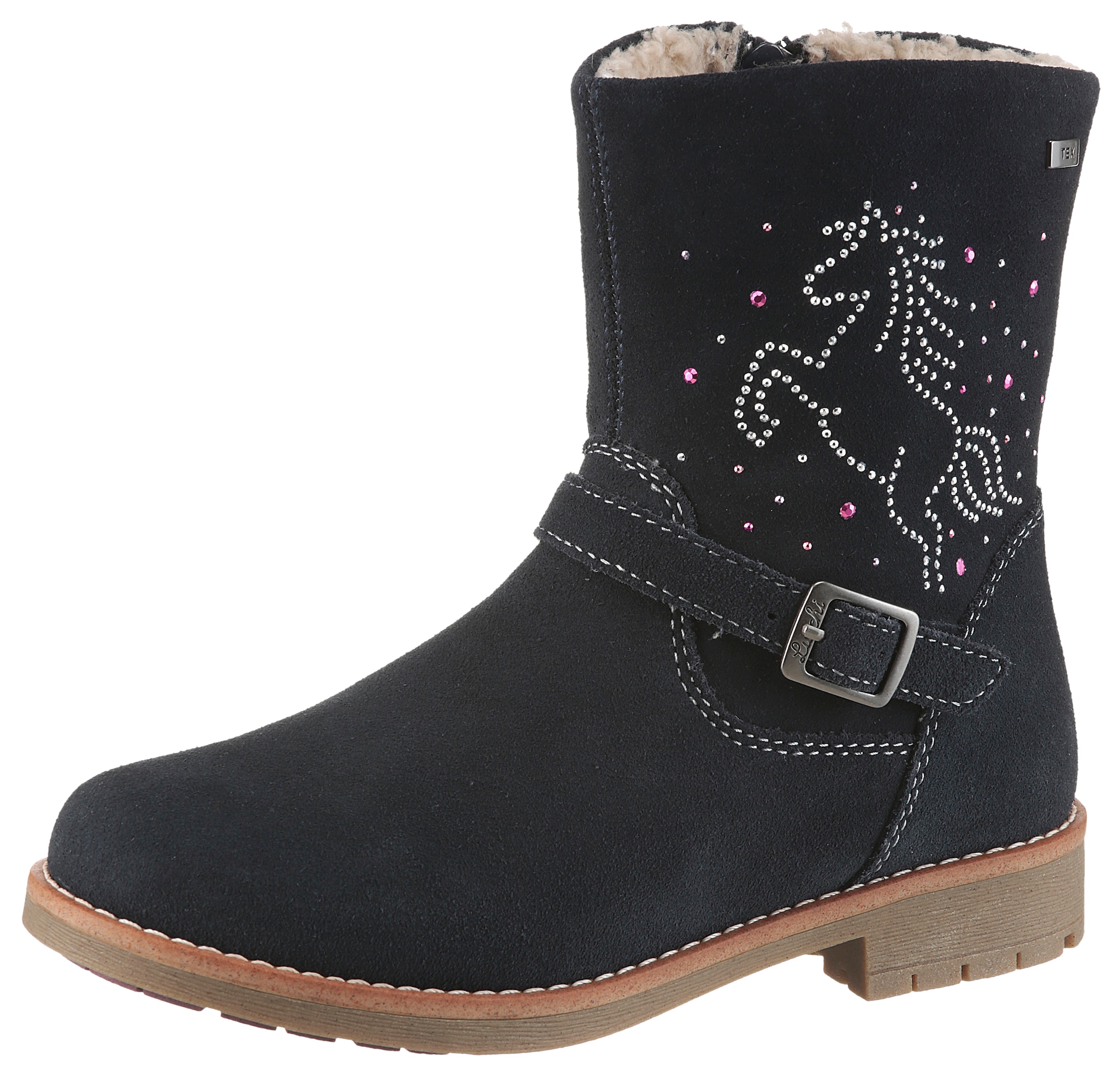 Lurchi Winterboots "Freya TEX, WMS mittel" Stiefel mit Glitzer-Pferd, Größe günstig online kaufen