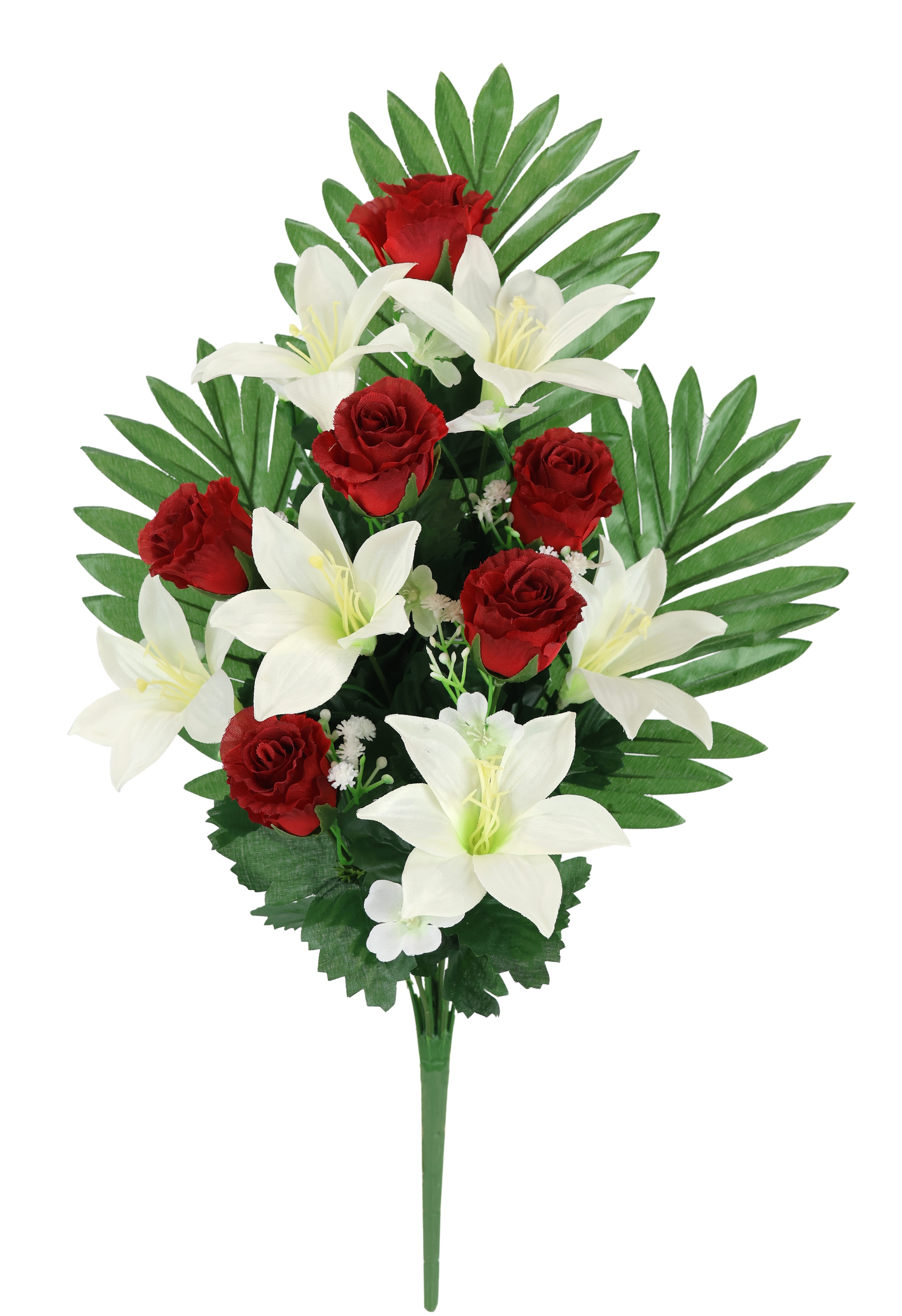 I.GE.A. Kunstblume "Aufleger Rosen/Lilien", Bouquet Strauß Blume Tischdeko günstig online kaufen