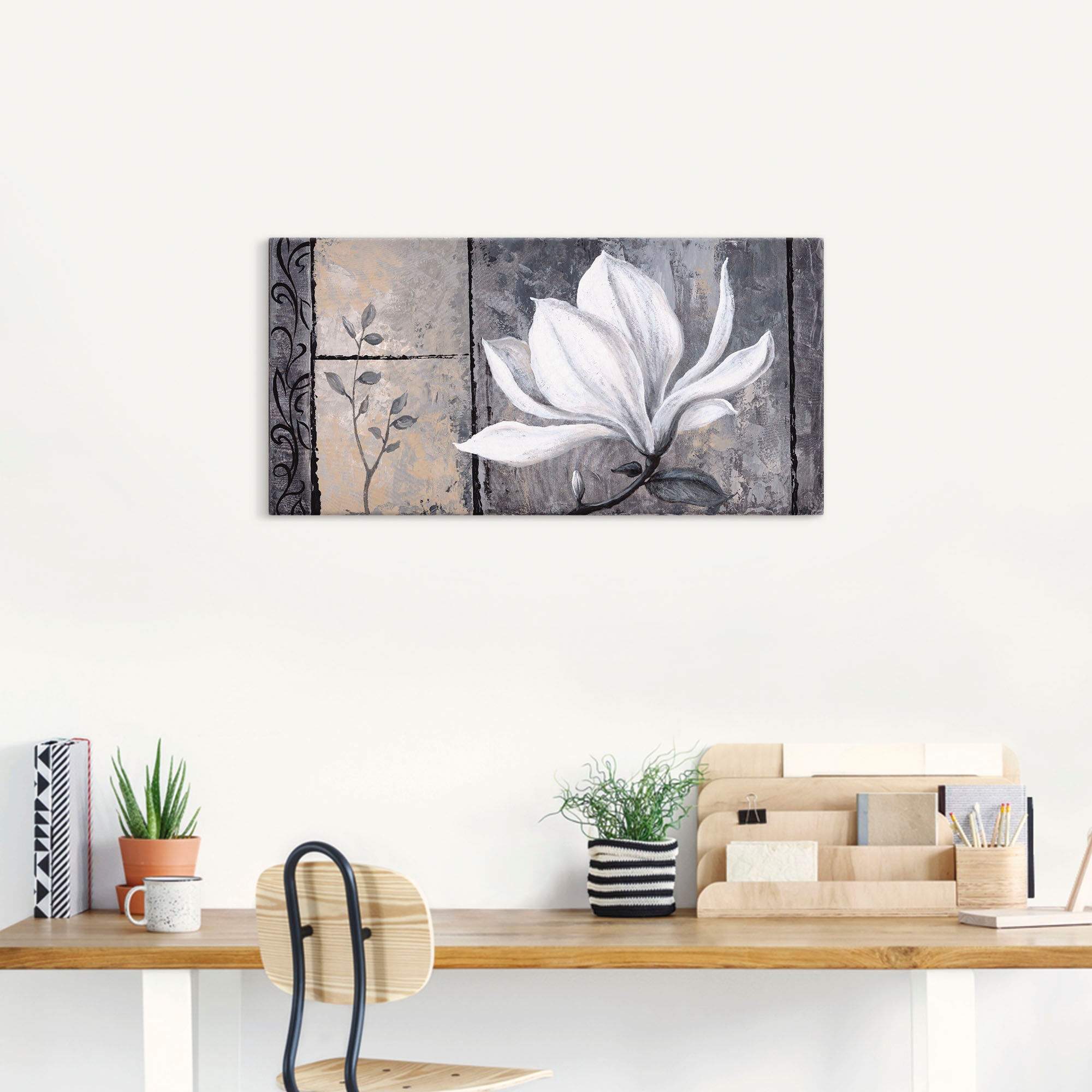 Artland Wandbild »Klassische Magnolie«, Blumen, (1 St.), als Alubild, Outdoorbild, Leinwandbild, Poster, Wandaufkleber