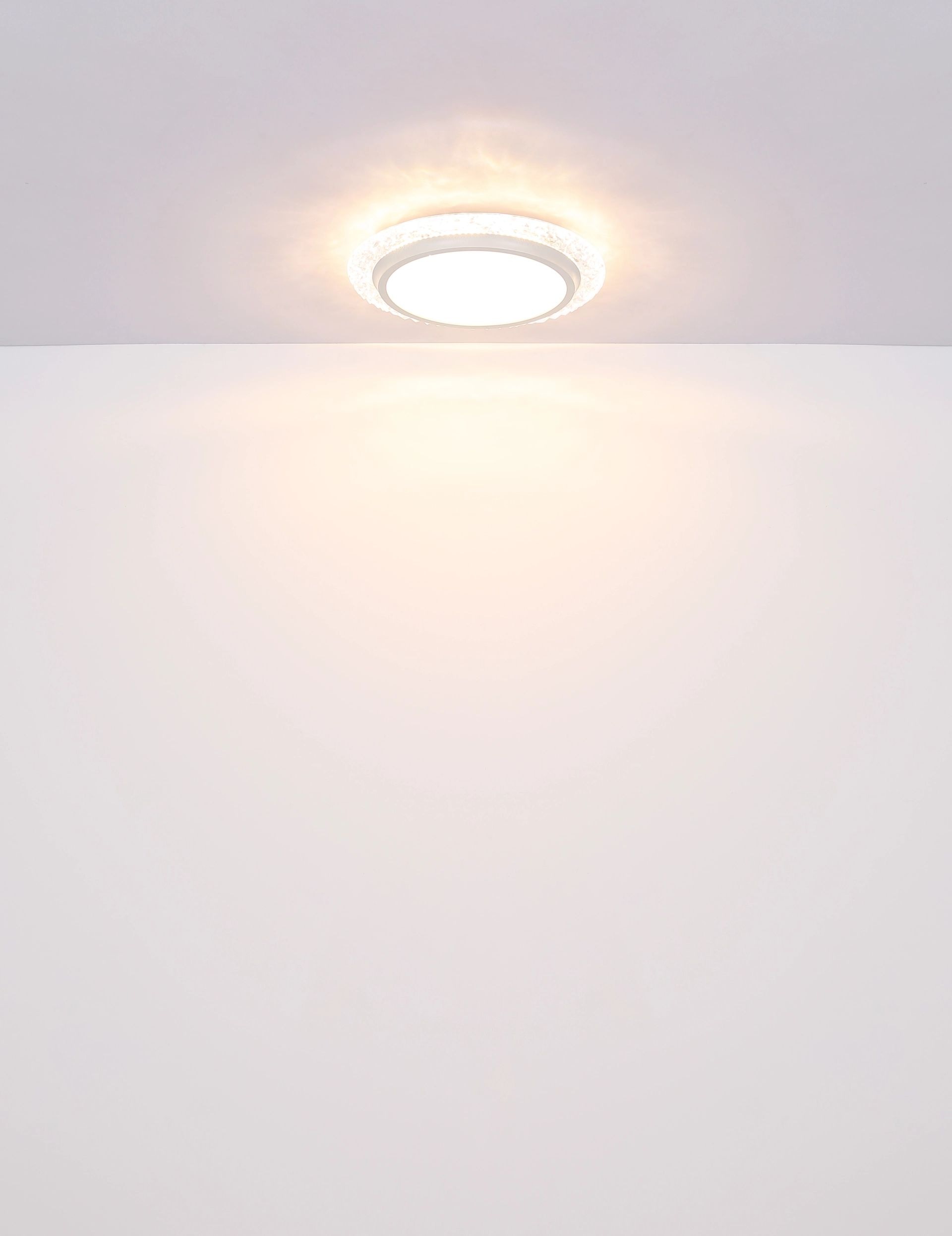 GLOBO LIGHTING LED Deckenleuchte »ABIGAIL«, Leuchtmittel LED-Modul | LED fest integriert, Deckenlampe, Kristalle, opal, Wohnzimmer, Schlafzimmer