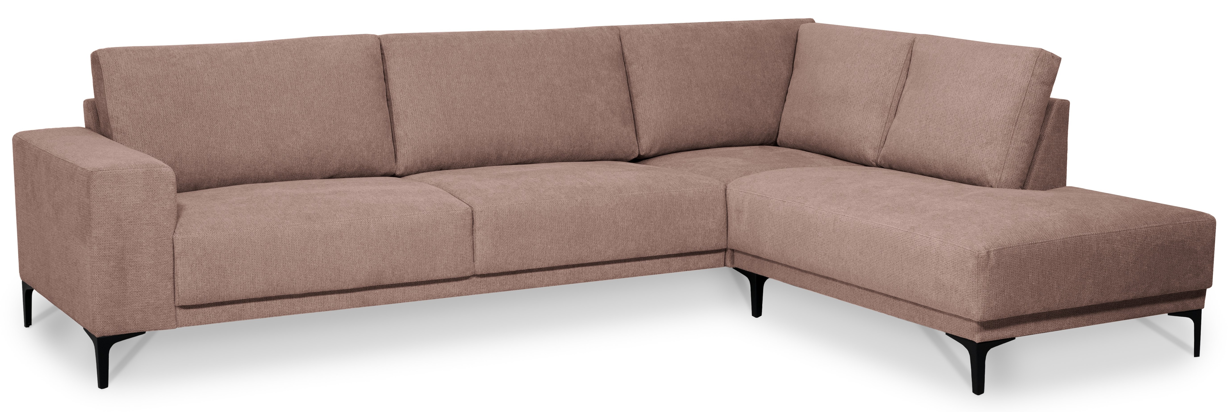 Thumbnail - Places of Style Ecksofa "Xander, L-Form,", Breite 289 cm, Webstoff, Soft-Touch Chenille, schwarze Metallfüße