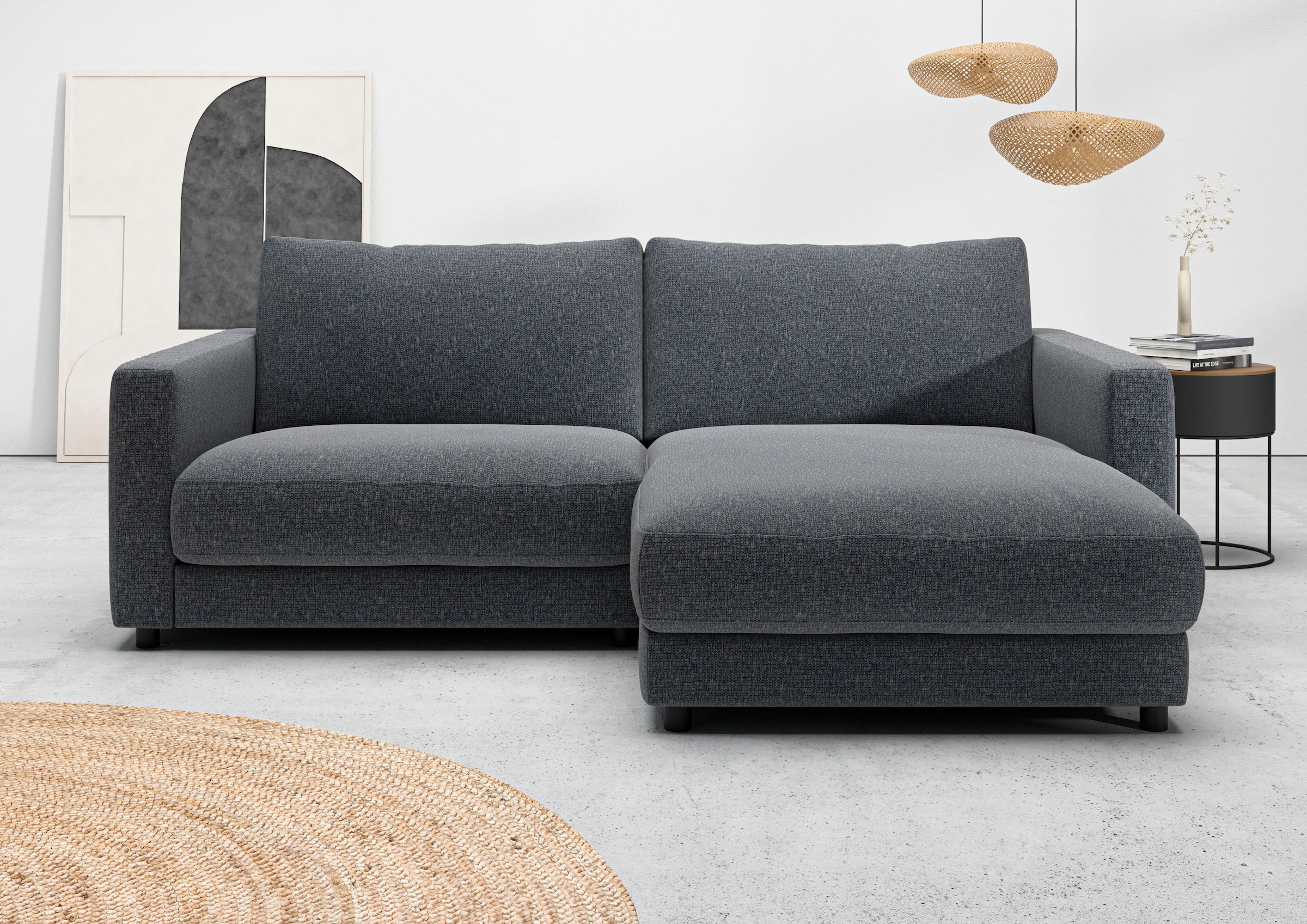Home affaire Ecksofa "Ecksofa Jiro, L-Form, große Sitztiefe, Breite 226 cm" günstig online kaufen