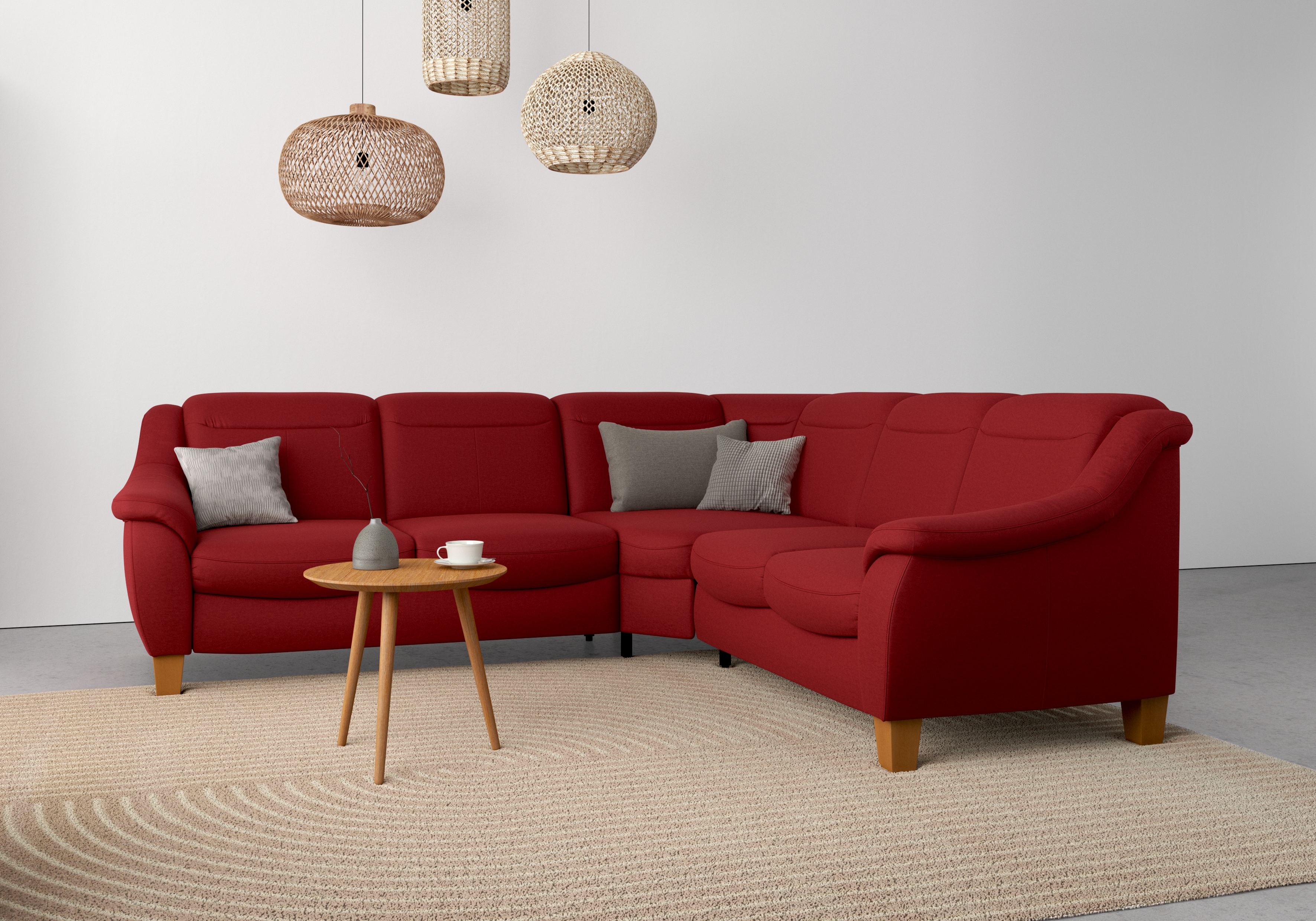 OTTO home Ecksofa "Caldera L-Form" Federkern, optional Kopfteilverstellung, Schlaffunktion & Bettkasten