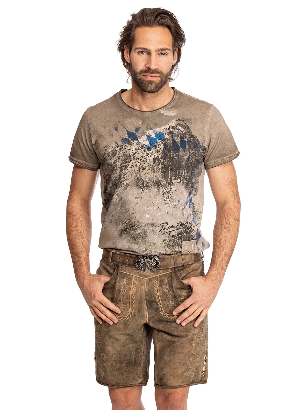 Country Maddox Lederhose »Lederhose HORN«
