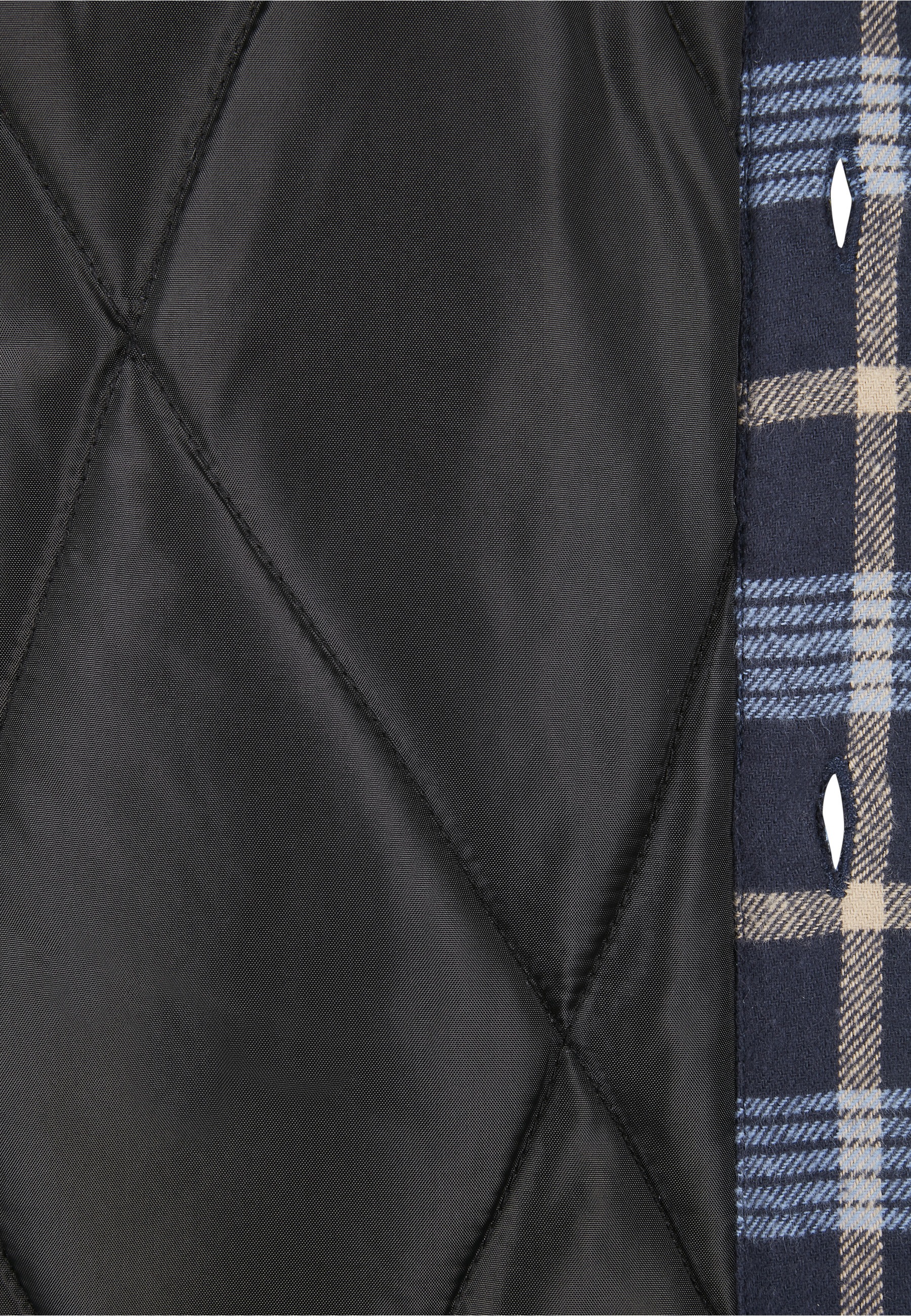 URBAN CLASSICS Anorak »Urban Classics Herren Plaid Quilted Shirt Jacket« 1 Stk. tlg. ohne Kapuze