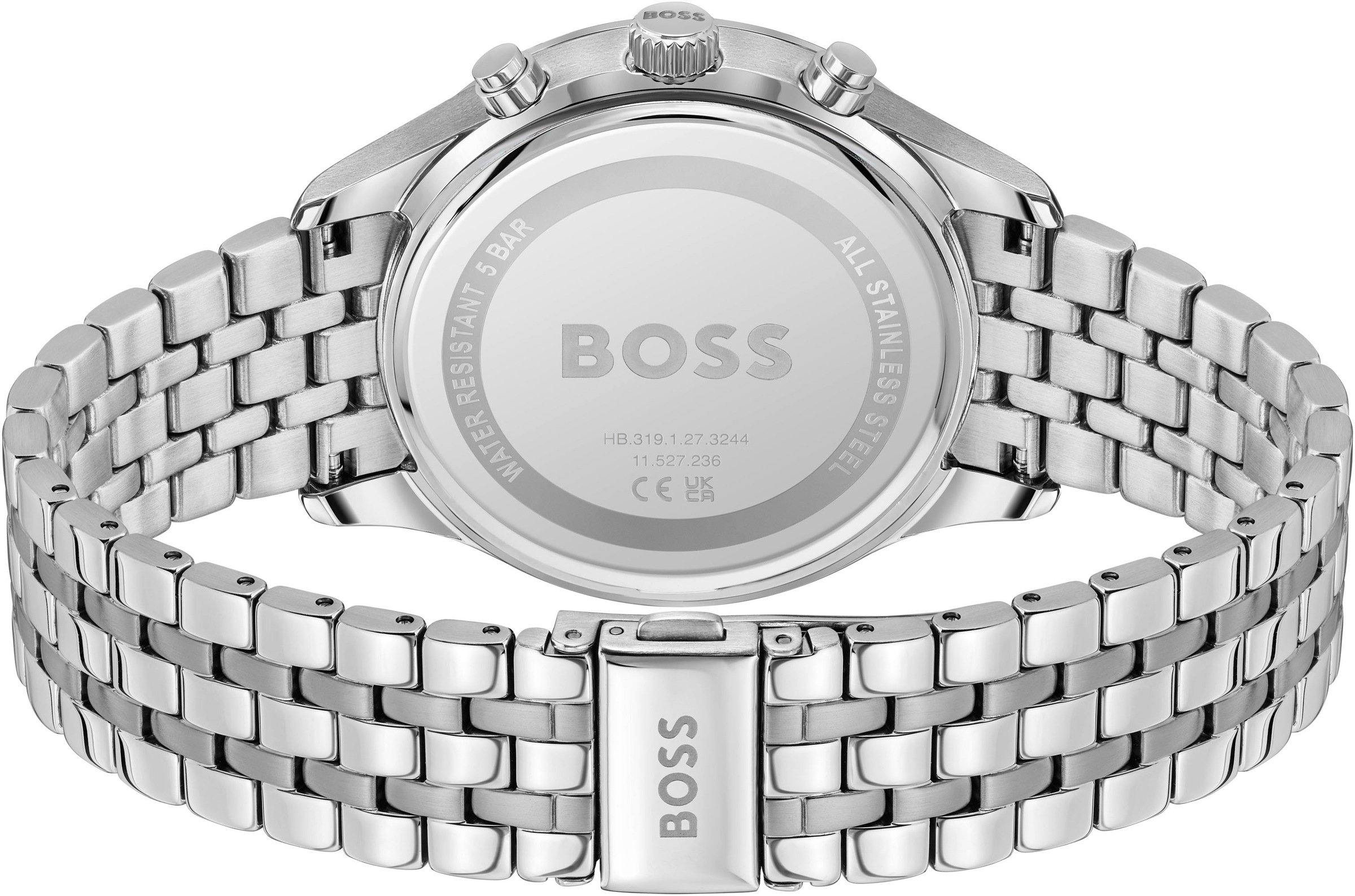 BOSS Chronograph »AVERY«, Quarzuhr, Herrenuhr, Armbanduhr, Stoppfunktion, Edelstahlarmband