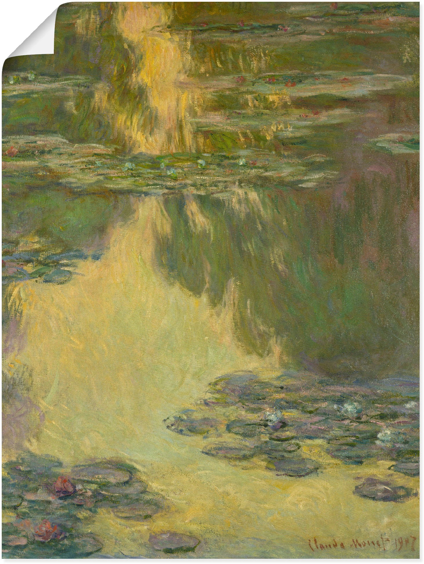 Artland Kunstdruck "Nymphéas. 1907.", Blumen, (1 St.), als Alubild, Leinwan günstig online kaufen