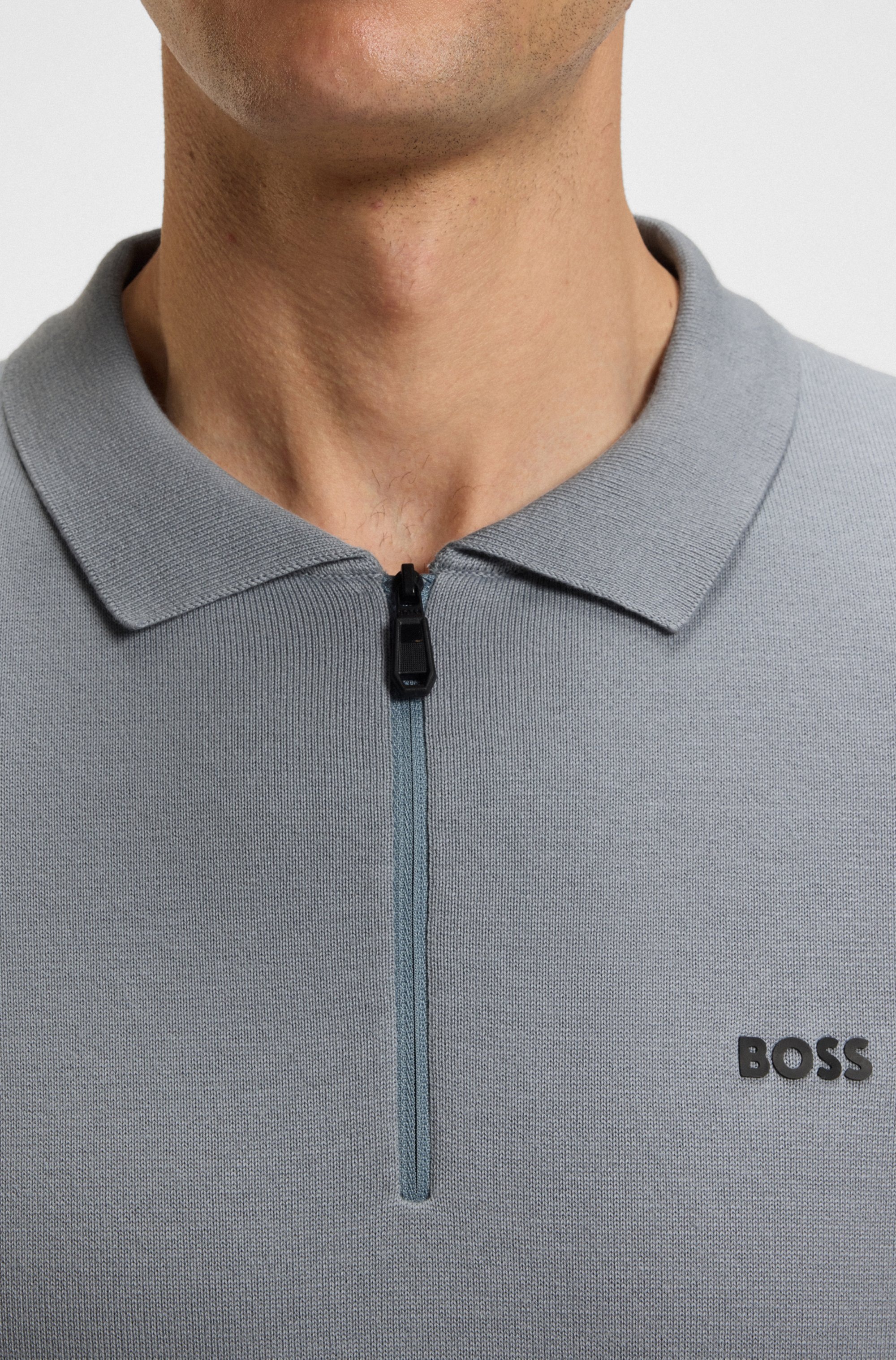 BOSS GREEN Kurzarmpullover "K Ever-X PS", mit Perforierungen zur Belüftung günstig online kaufen