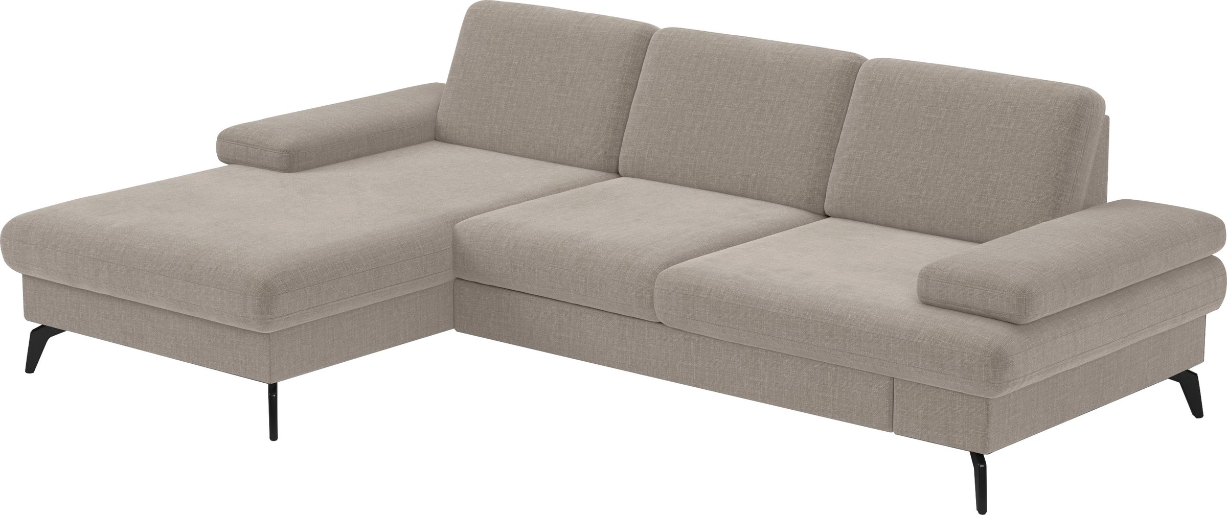 sit&more Ecksofa »Morris L-Form, inkl. Sitztiefenverstellung«, wahlweise mit Armteilverstellung, Bettfunktion & Bettkasten
