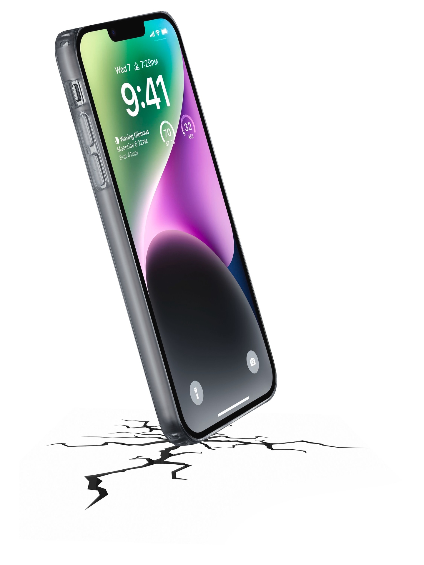 Cellularline Backcover »Clear Strong Case für Apple iPhone 14«, iPhone 14, Schutzhülle für Apple iPhone 14