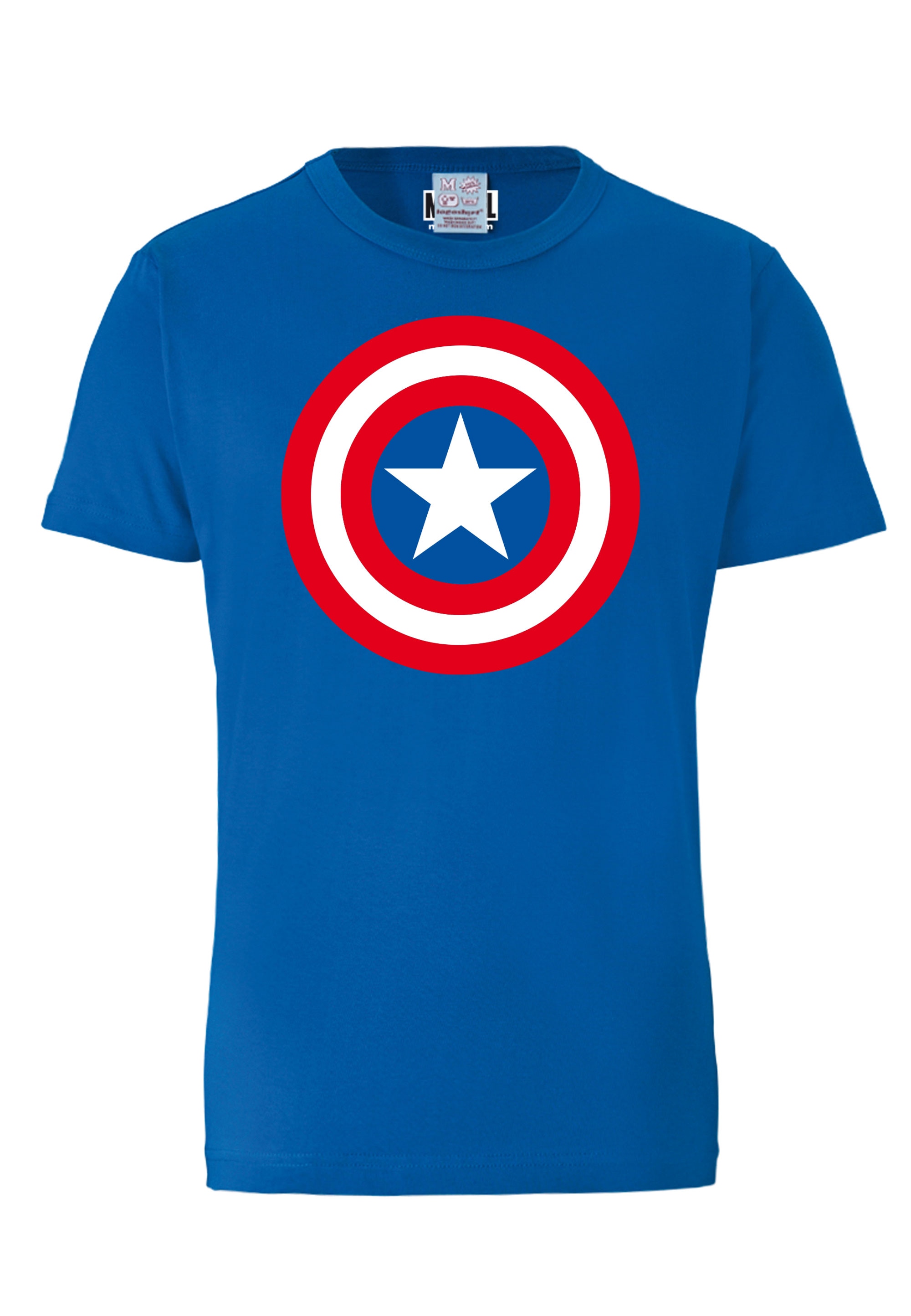 LOGOSHIRT T-Shirt »Captain America«, mit Captain America Shield Print