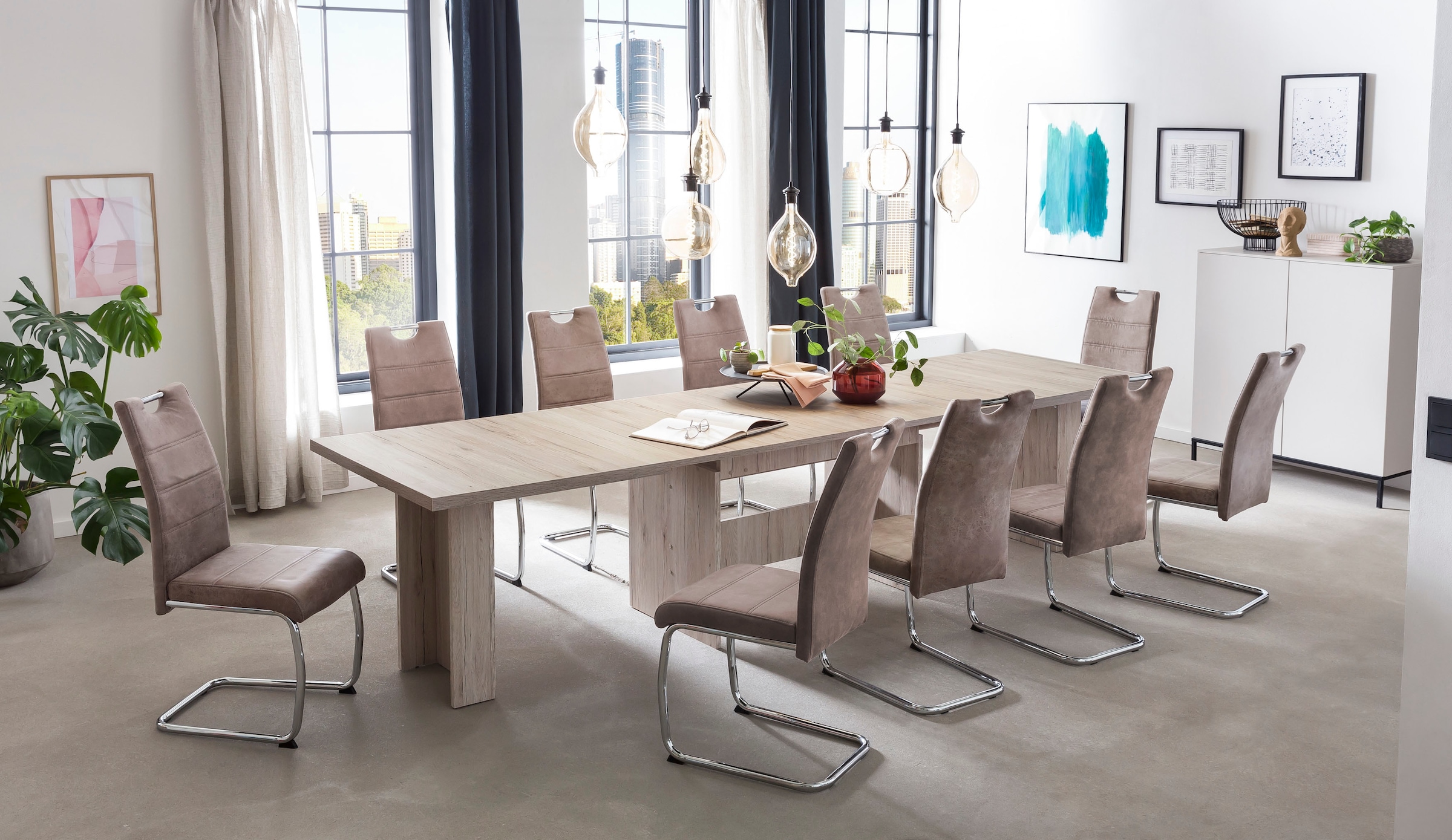 HELA Essgruppe "Lia, 11tlg. Sitzgruppe, Extra viel Platz" Set, 11tlg.-Set, günstig online kaufen