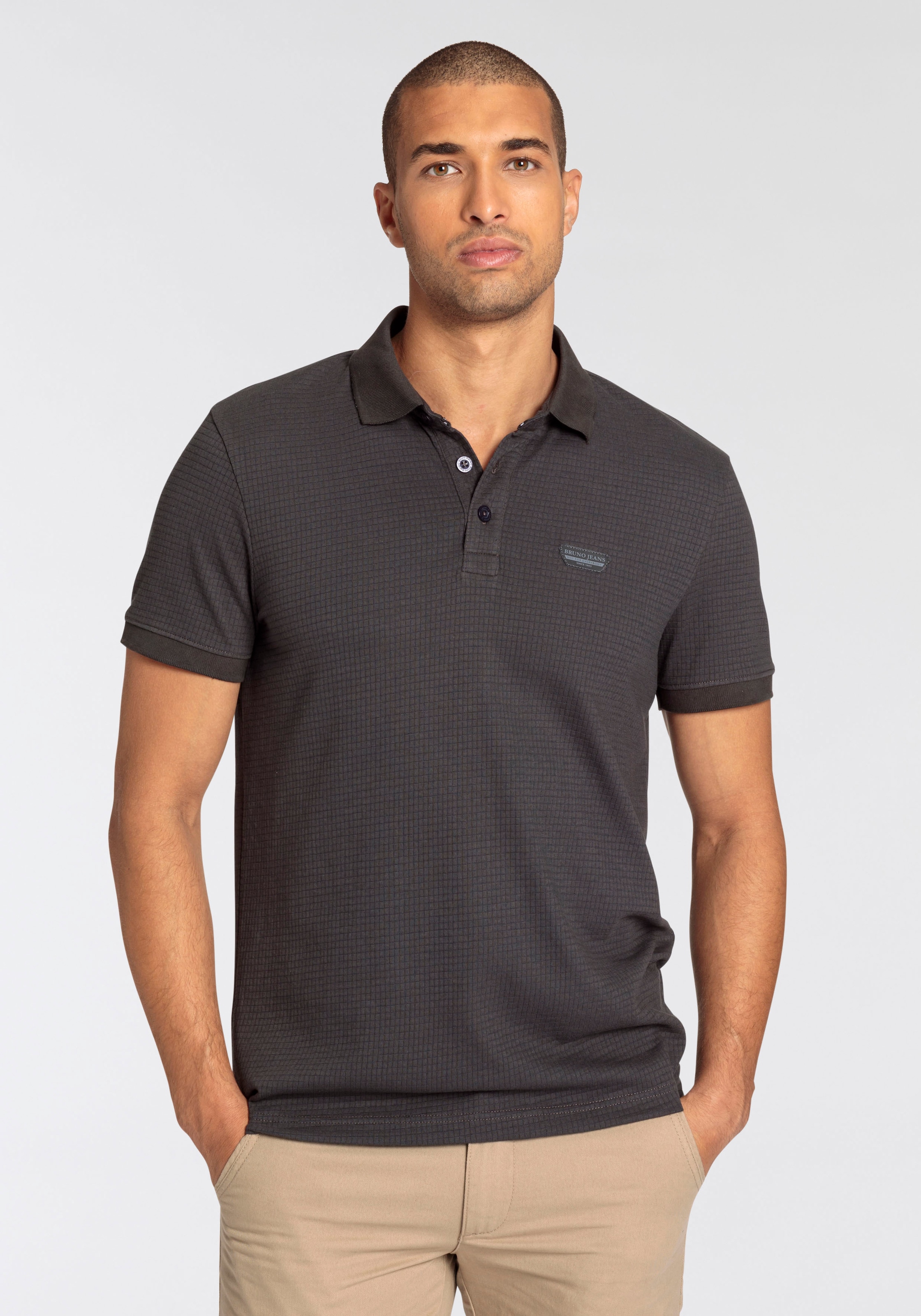 Bruno Banani Poloshirt, mit besonderer Materialstruktur