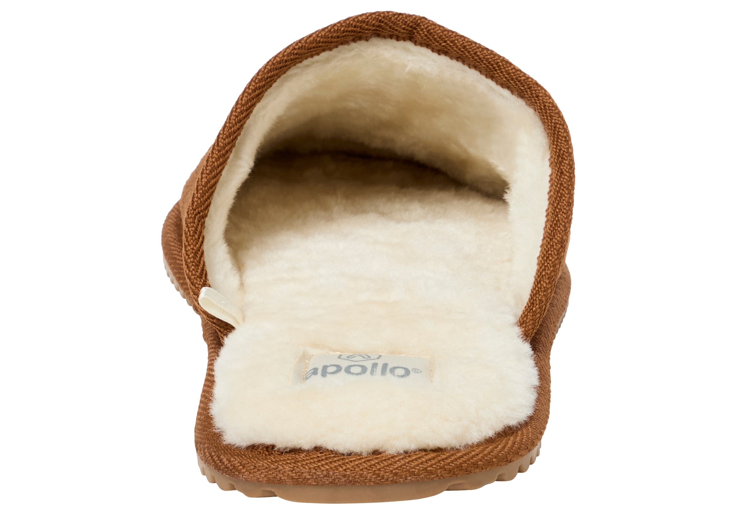 Apollo Pantoffel, (2 tlg.), aus Wildlederimitat mit Gummisohle