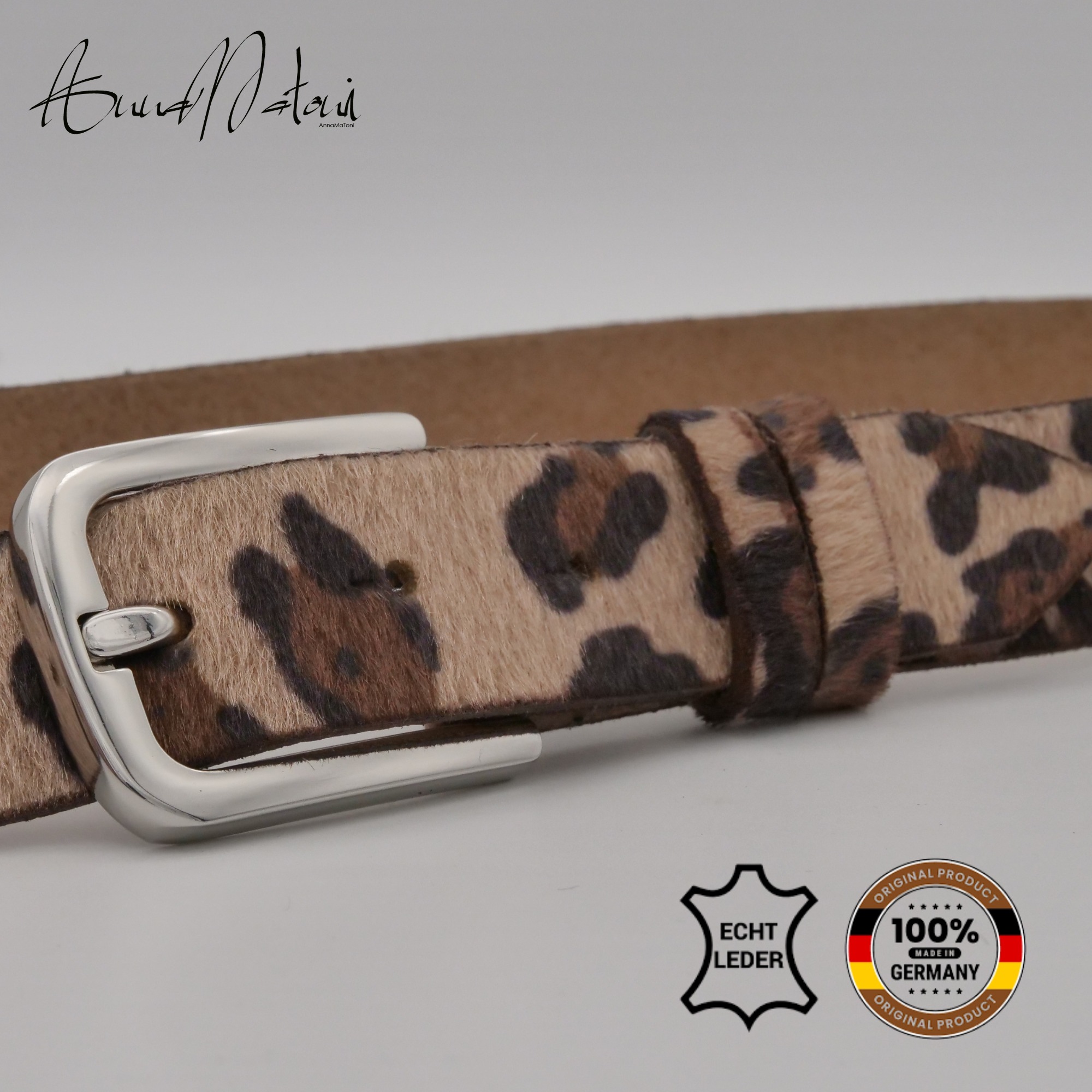 AnnaMatoni Ledergürtel "AnnaMatoni Damen Ledergürtel in hochwertigem Kunstf günstig online kaufen