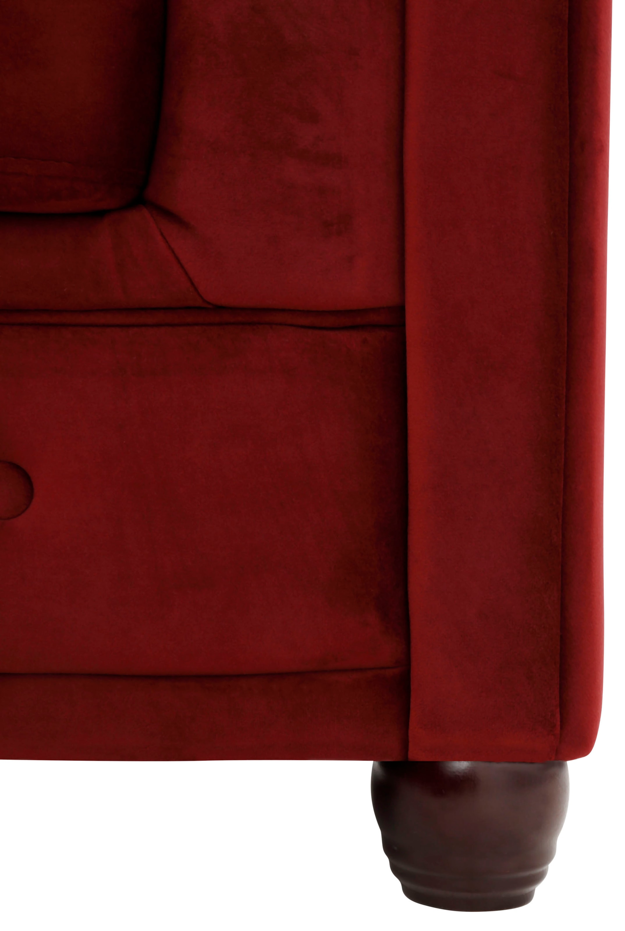 Home affaire Chesterfield-Sofa »New Castle L-Form«, hochwertige Knopfheftung in Chesterfield-Design, B/T/H: 255(171/72)