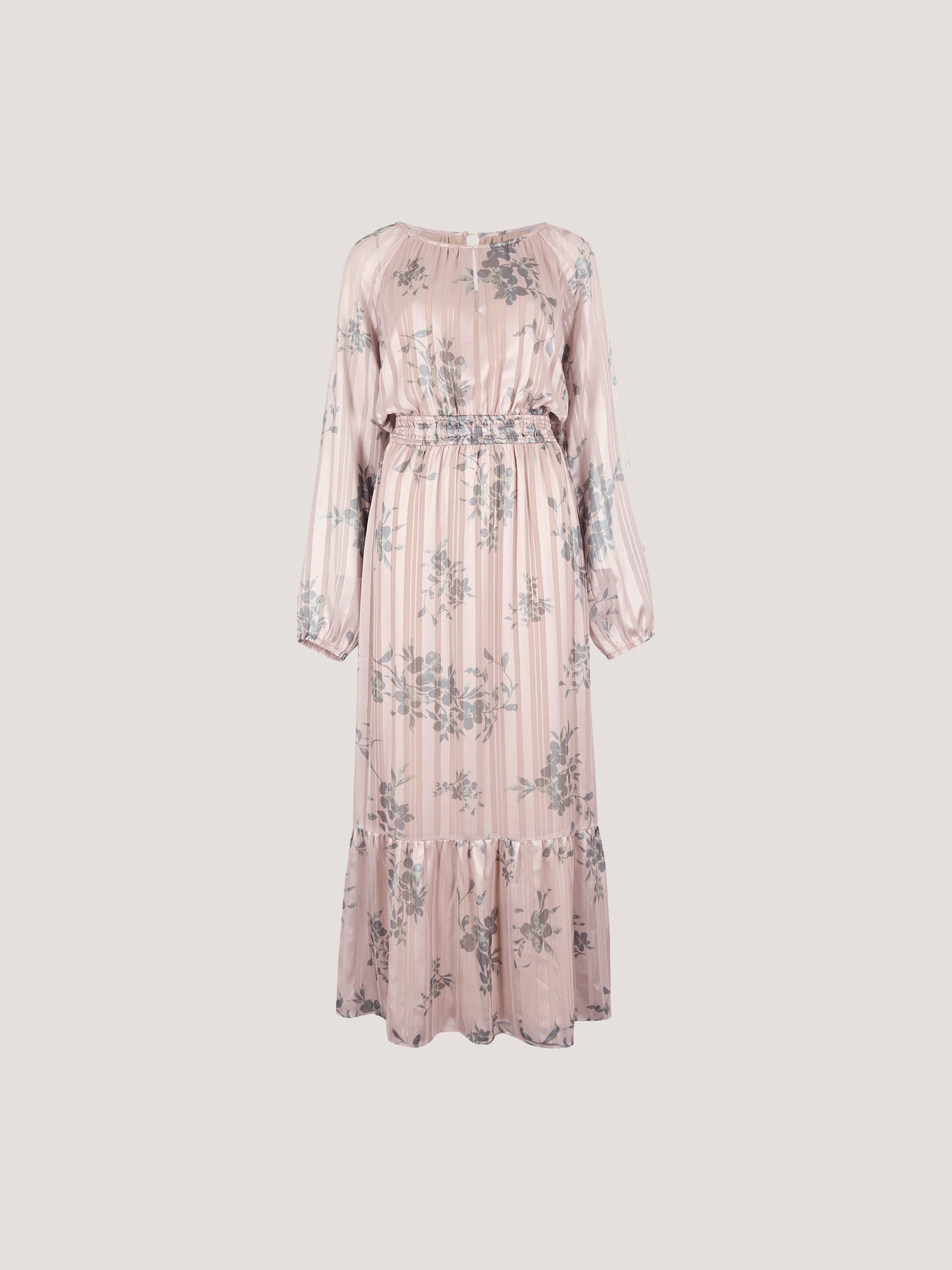 Apricot Maxikleid »Maxikleid« mit Plisseefalten