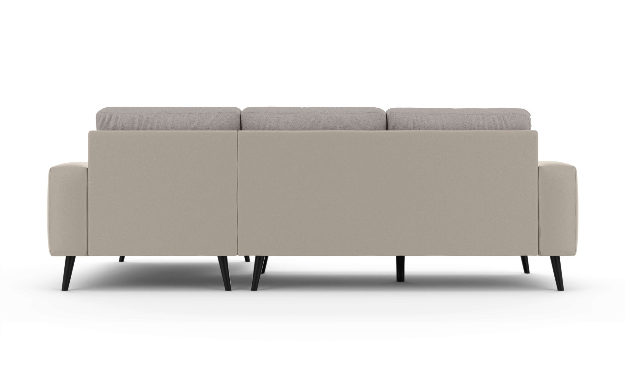 INOSIGN Ecksofa »SERINE mit Recamiere rechts/links bestellbar, Maße B/H/T 253/91/161 cm«, L-Form mit Wellenunterfederung, 3 Rückenkissen, ohne Bettfunktion