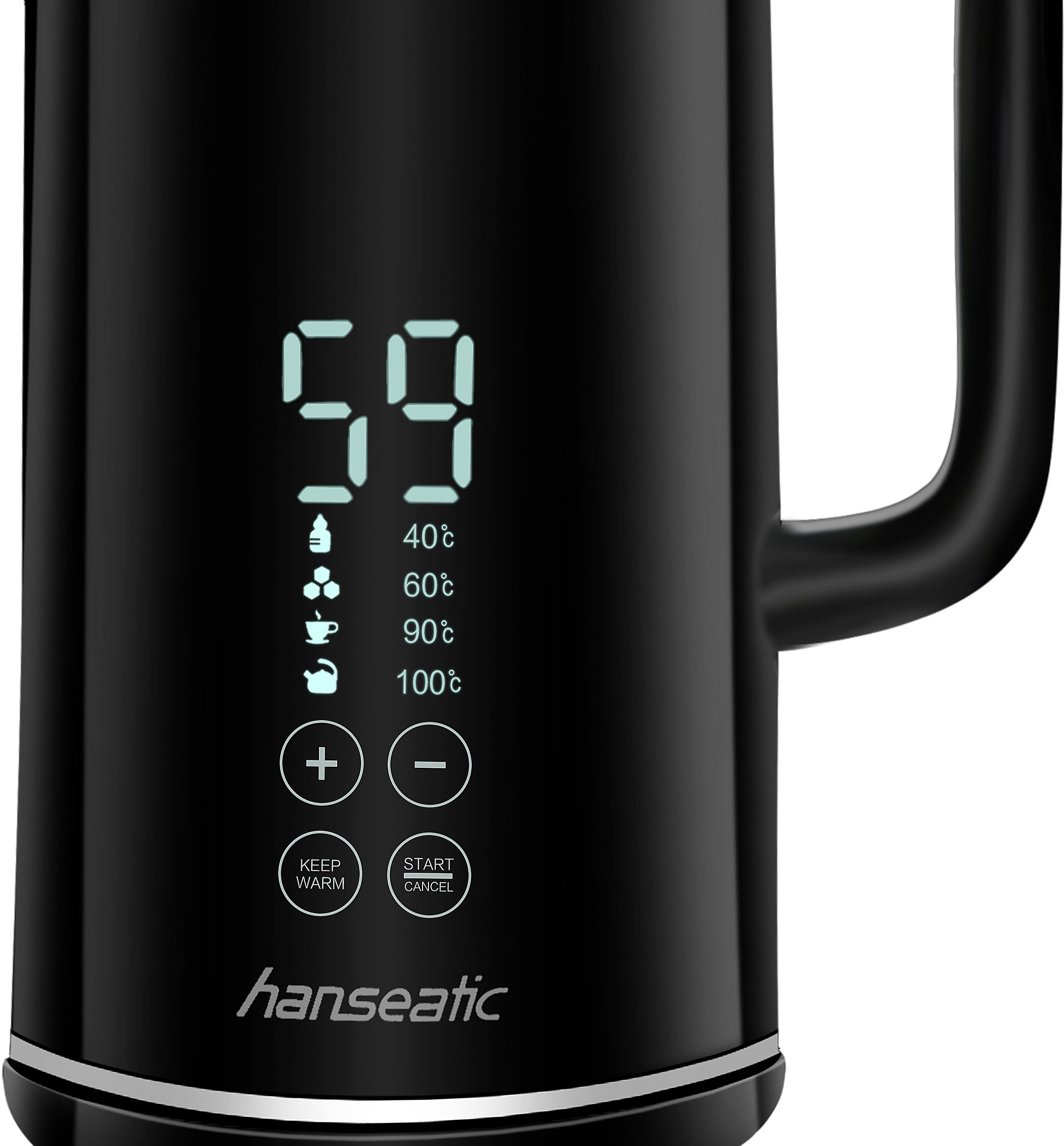 Hanseatic Wasserkocher "HWK172200DBD, mit Temperaturvorwahl" 1,7 l 2200 W W günstig online kaufen