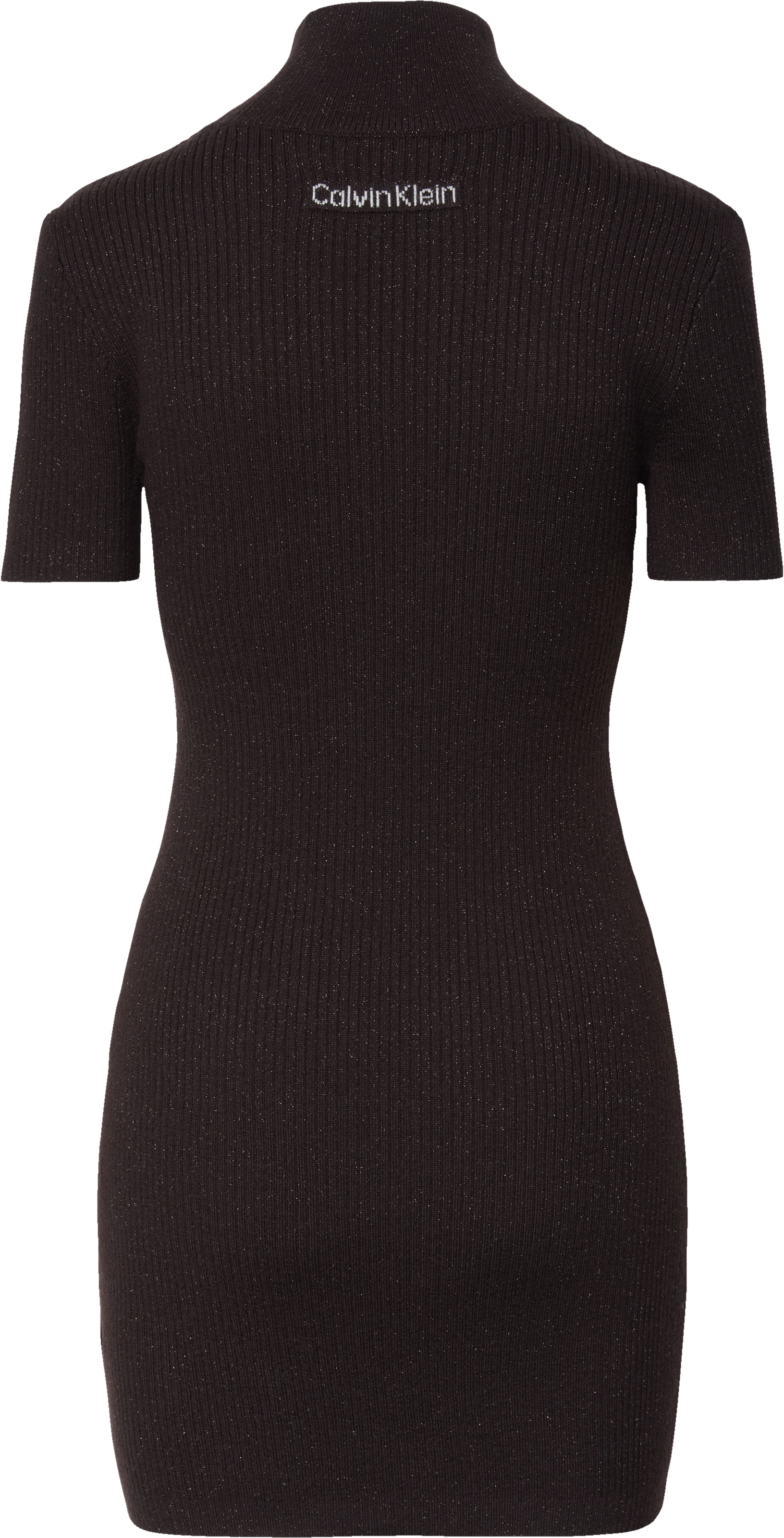 Calvin Klein Jeans Minikleid Ohne Tasche Figurbetonte Passform mit Stehkragen