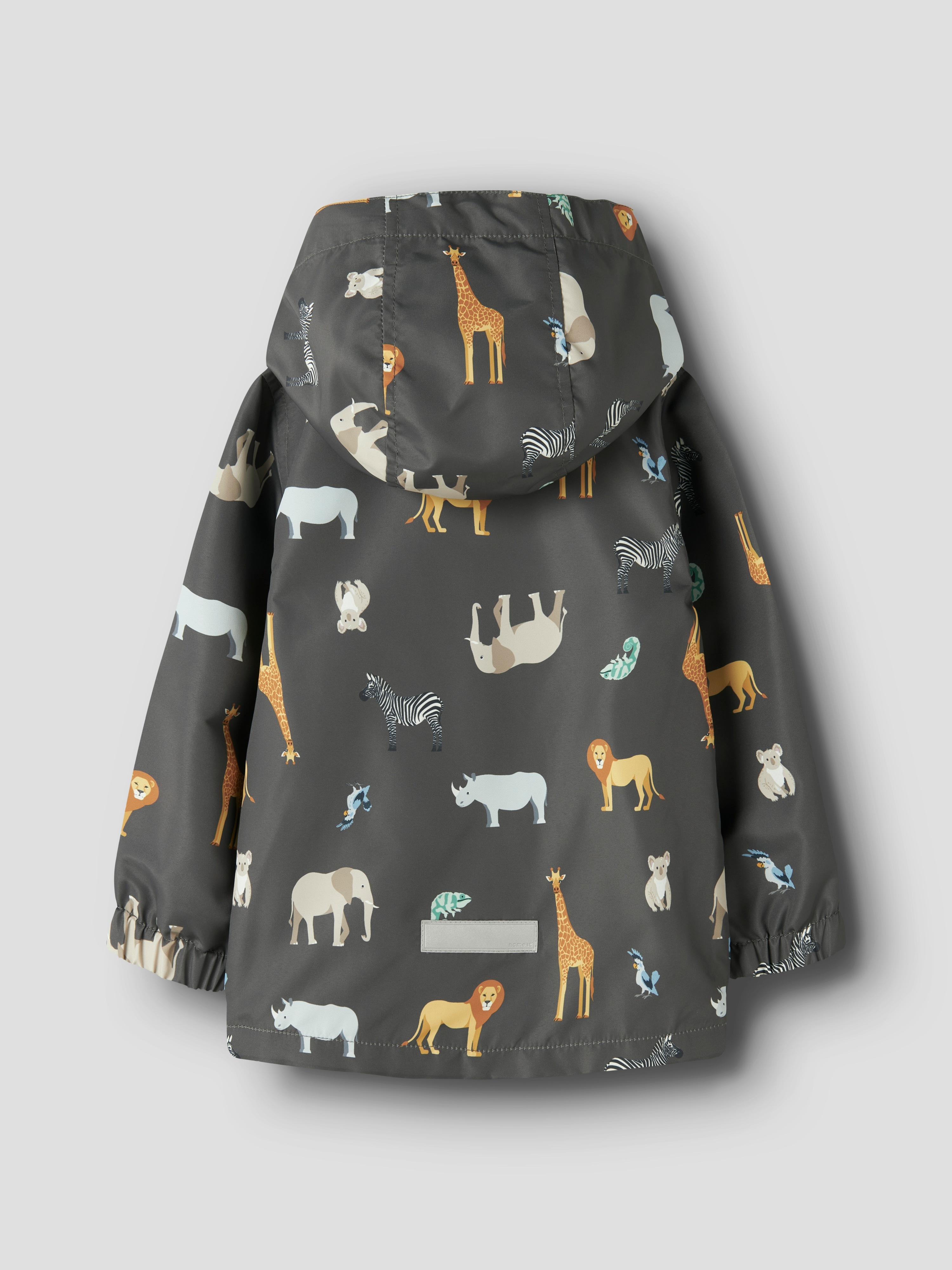 Thumbnail - Name It Outdoorjacke "NMMMAX JACKET LI AOP NOOS" mit Kapuze reflektierende Details, wasserabweisend