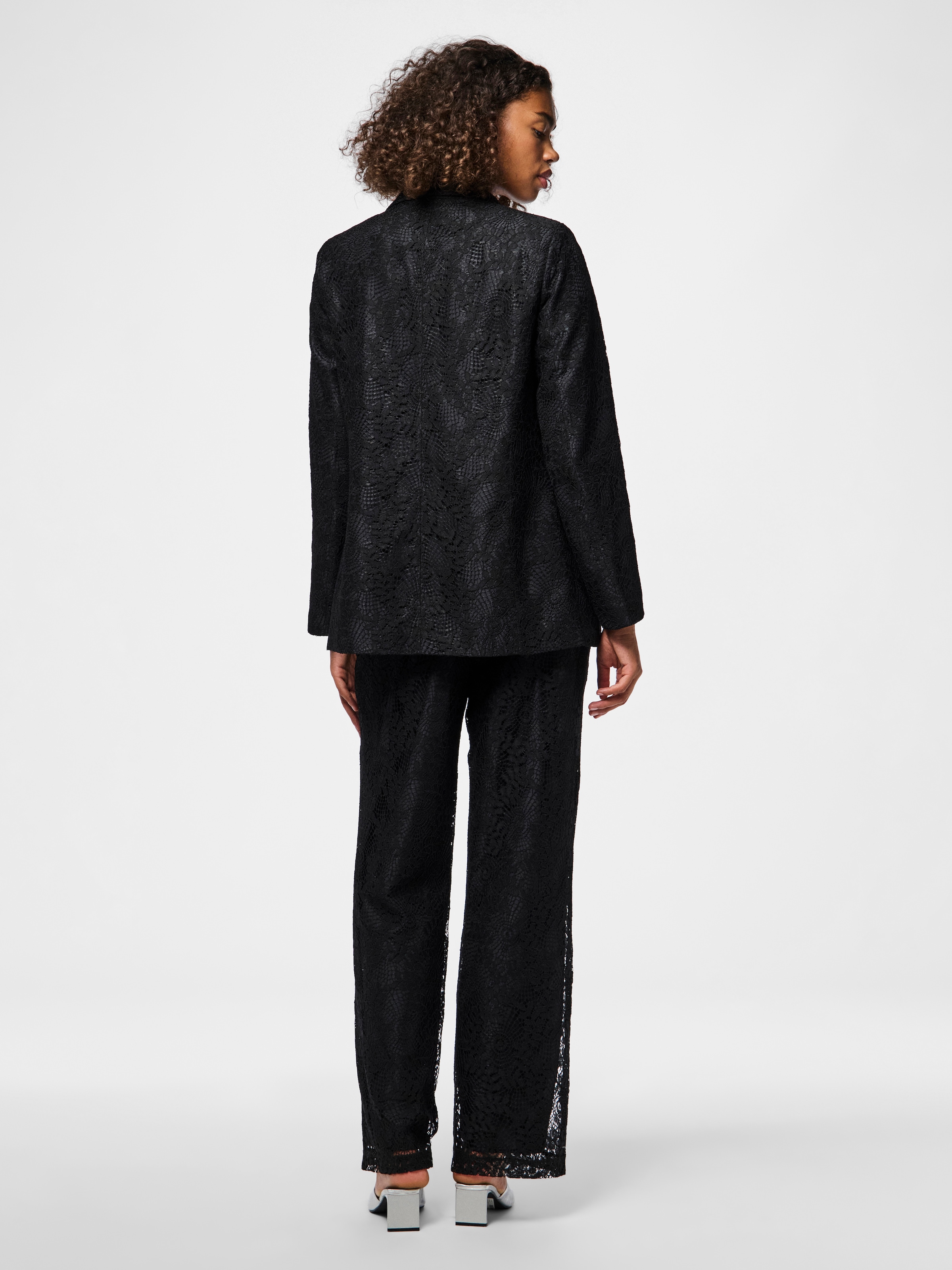 pieces Longblazer »PCBOSULLA LACE BLAZER«, aus Spitze