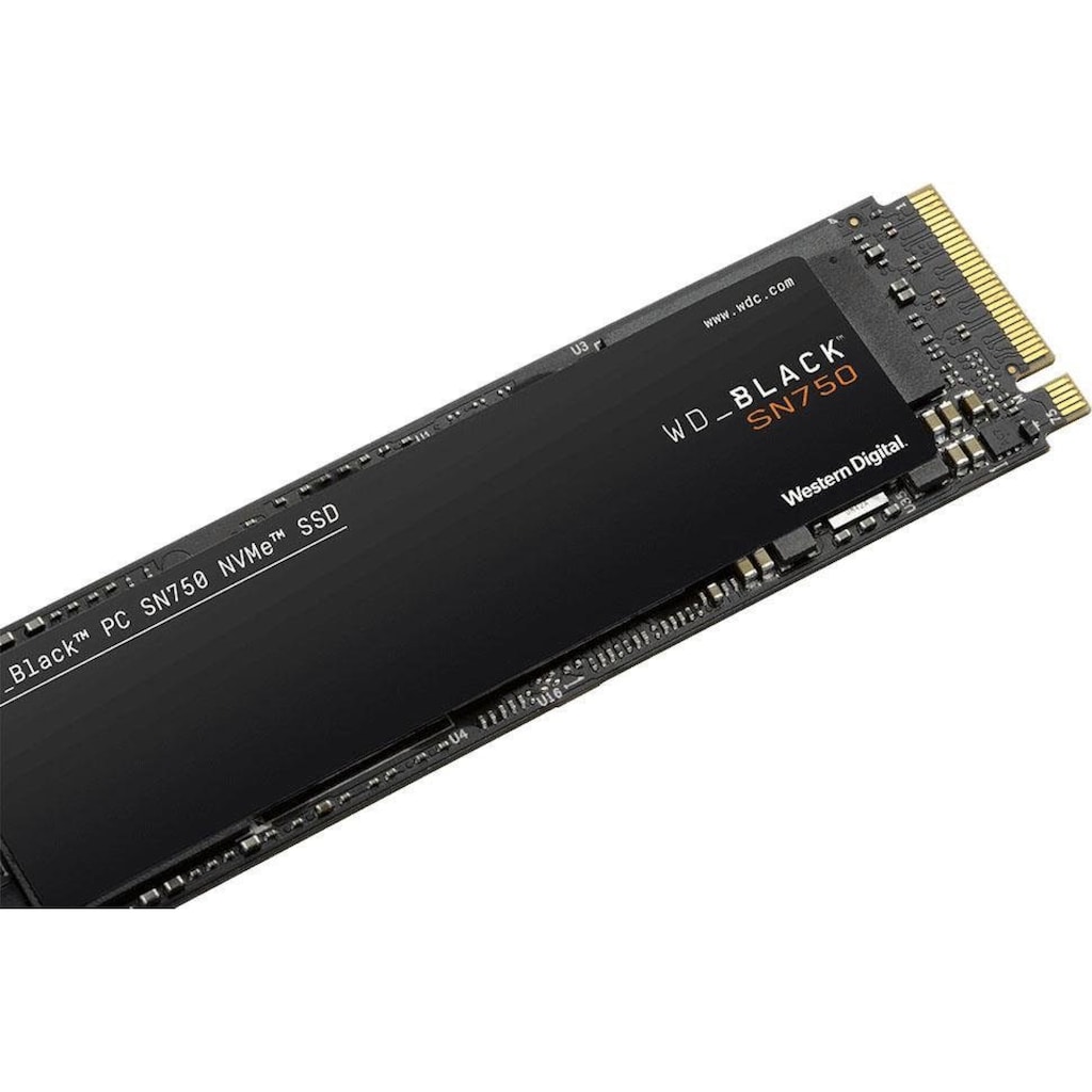 WD_Black Gaming-SSD »SN750 NVMe SSD Heatsink«, Anschluss M.2 PCIe 3.0, mit Kühlkörper