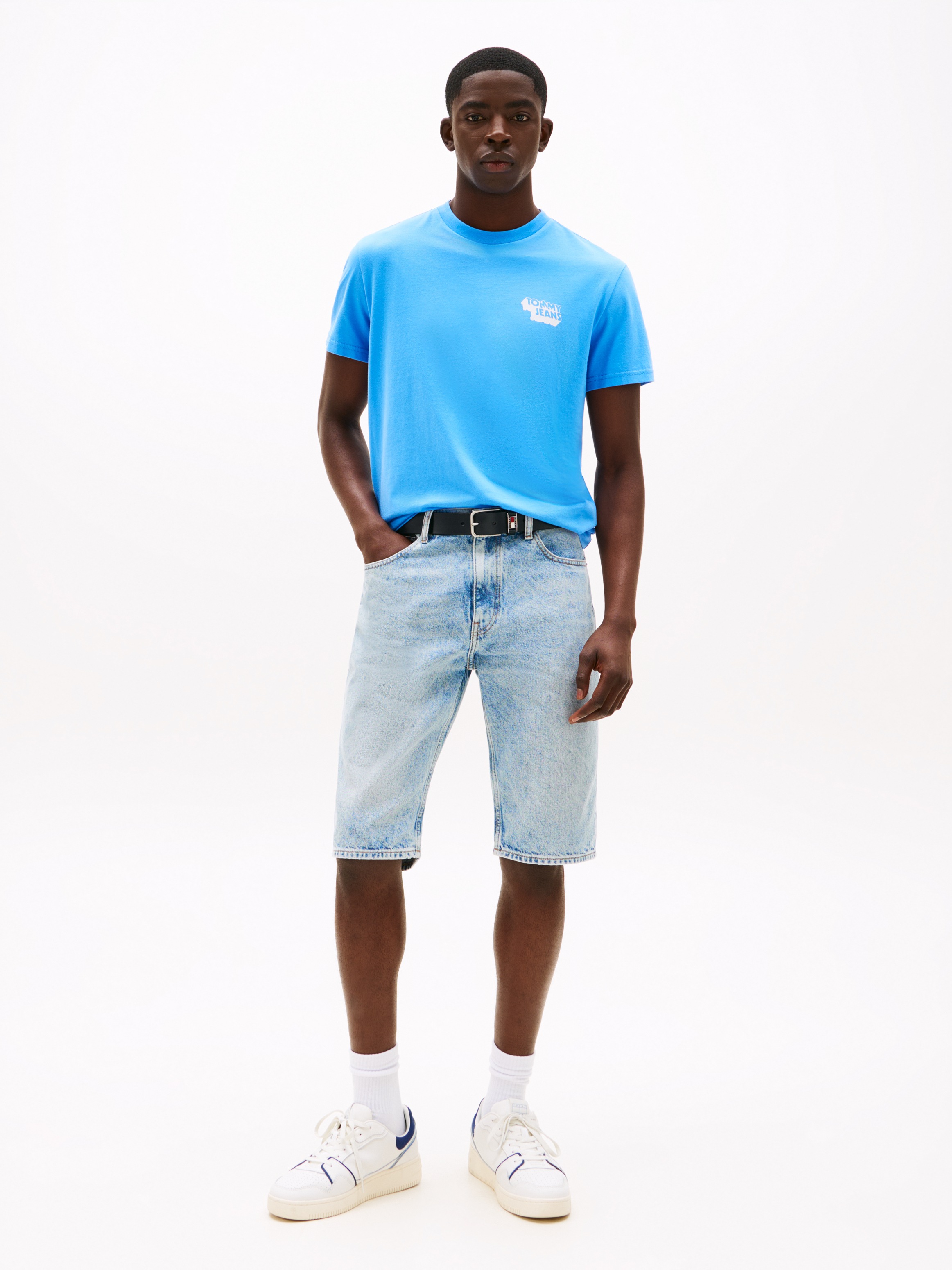 Tommy Jeans T-Shirt "TJM SLIM STACK LOGO TEE EXT", Mit Rundhalsausschnitt günstig online kaufen