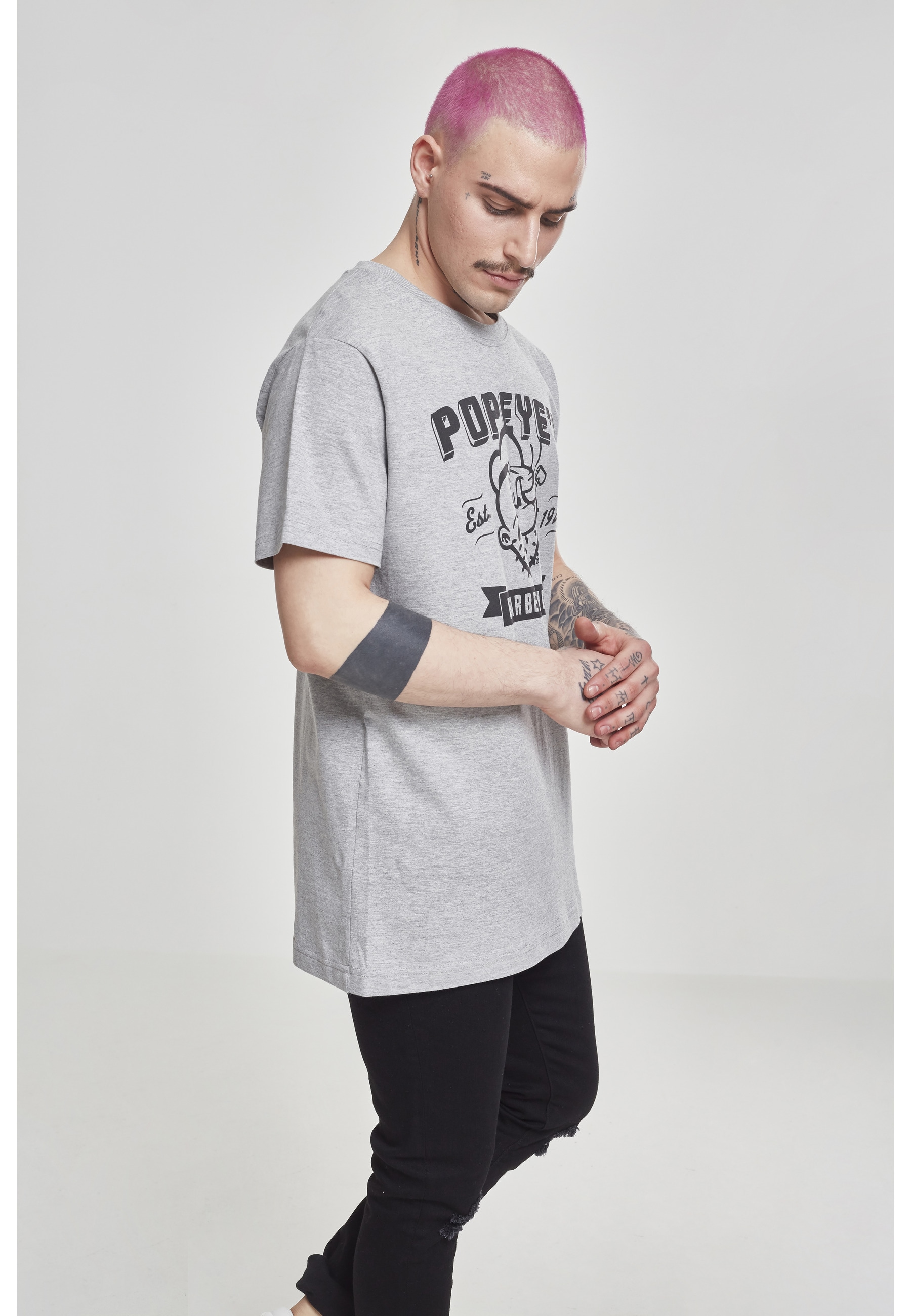 Merchcode T-Shirt »Merchcode Herren Popeye Barber Shop Tee« 1